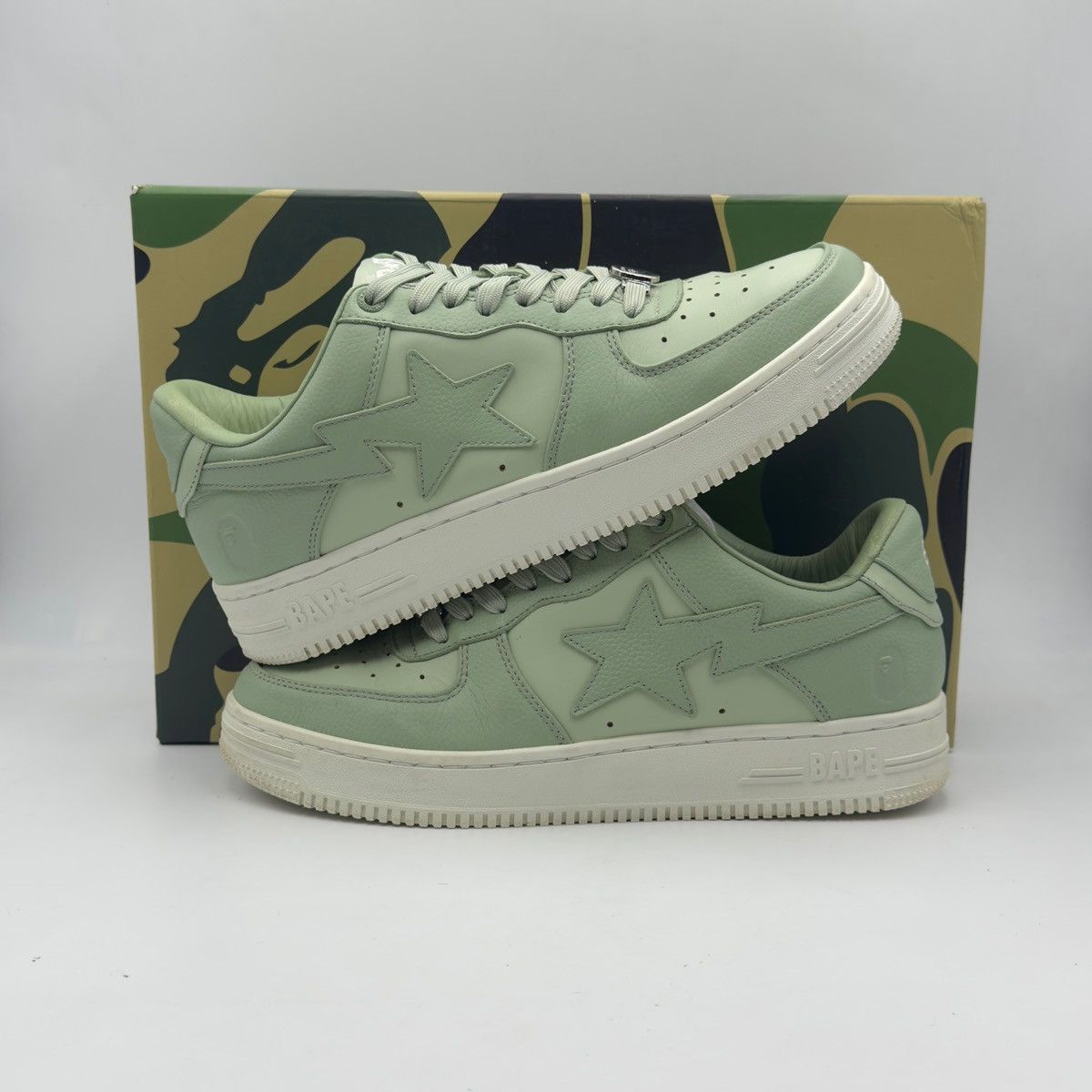 Bape A Bathing Ape Bapesta Green 2023 Size US 9.5 / EU 42-43 - 2 Thumbnail