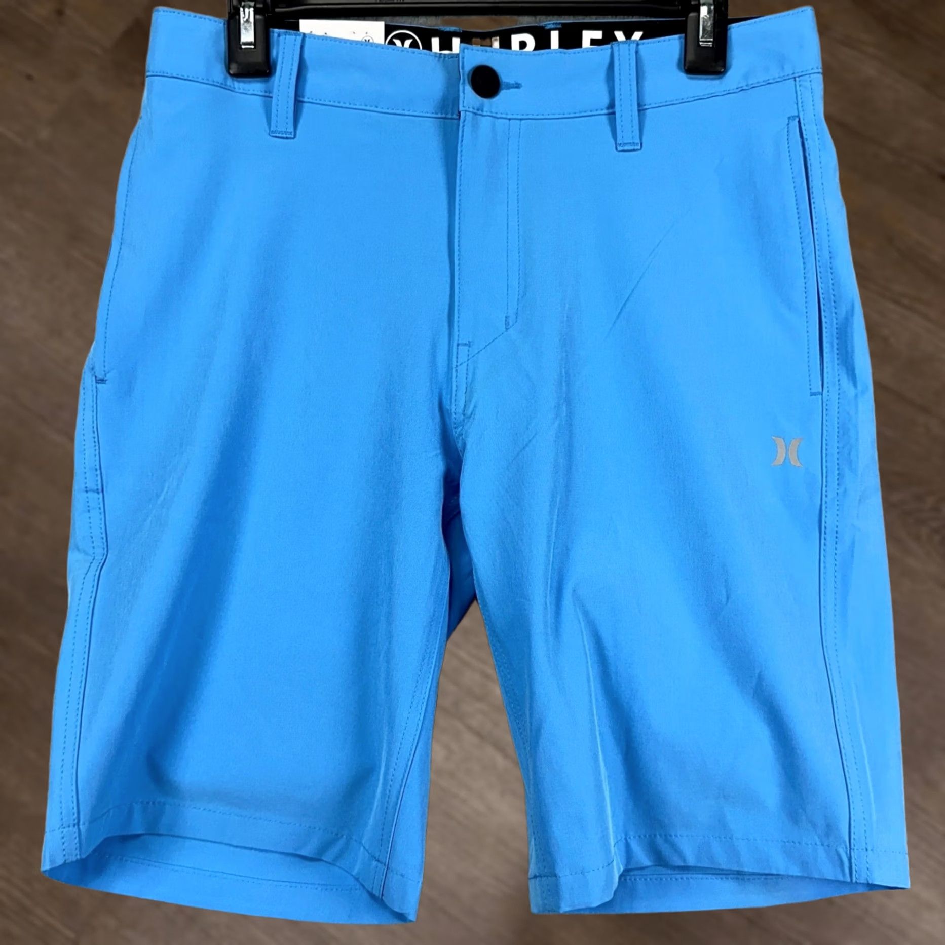 Hurley Hurley Mens All Day Hybrid Shorts 30 Blue Stretch Flat Front Pockets Logo NEW Size US 30 / EU 46 - 1 Thumbnail