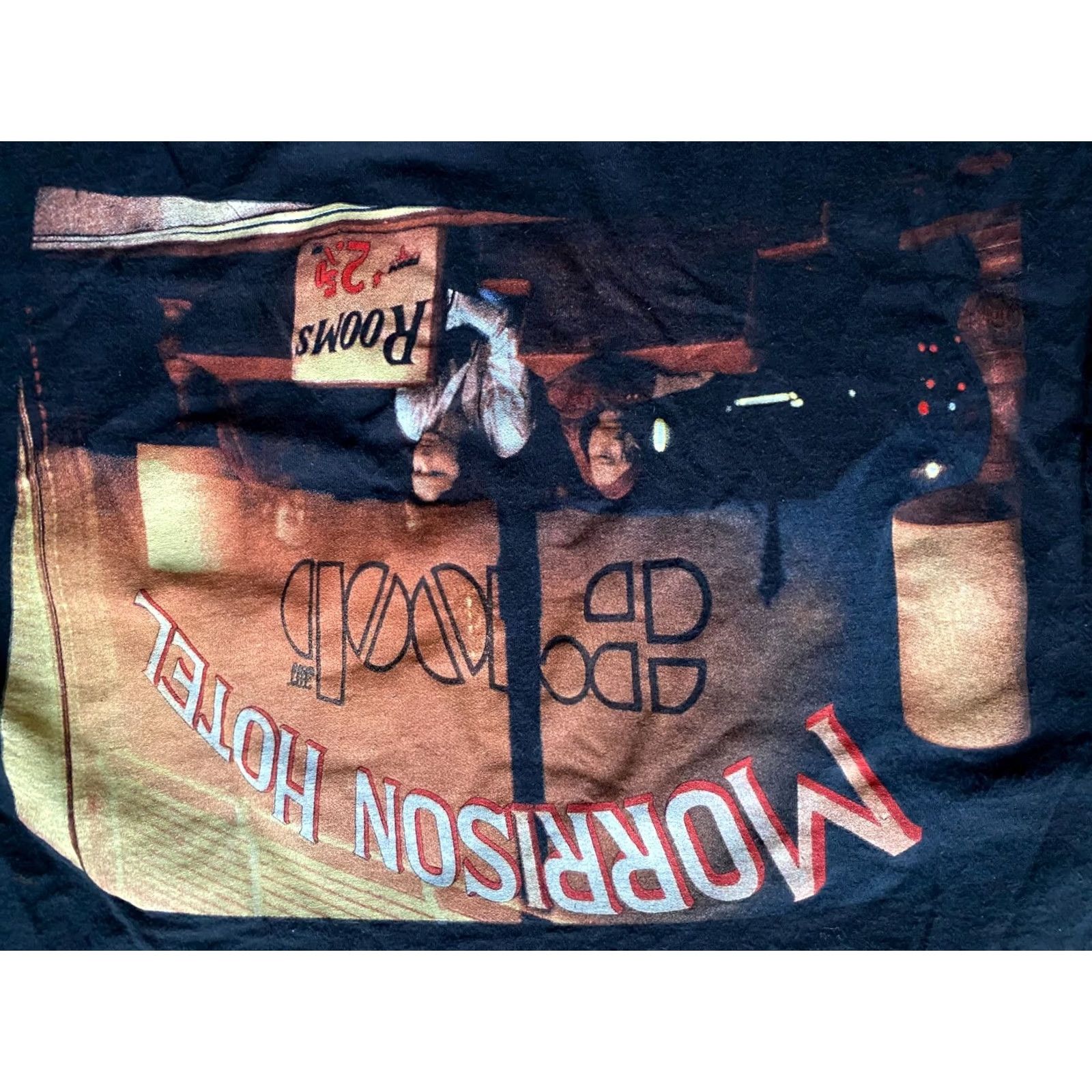 Hanes VINTAGE The DOORS VTG Shirt Black 1990s Hanes Size L Unisex Short Sleeve Graphic Tee Mens Womens Fans Size US L / EU 52-54 / 3 - 4 Thumbnail
