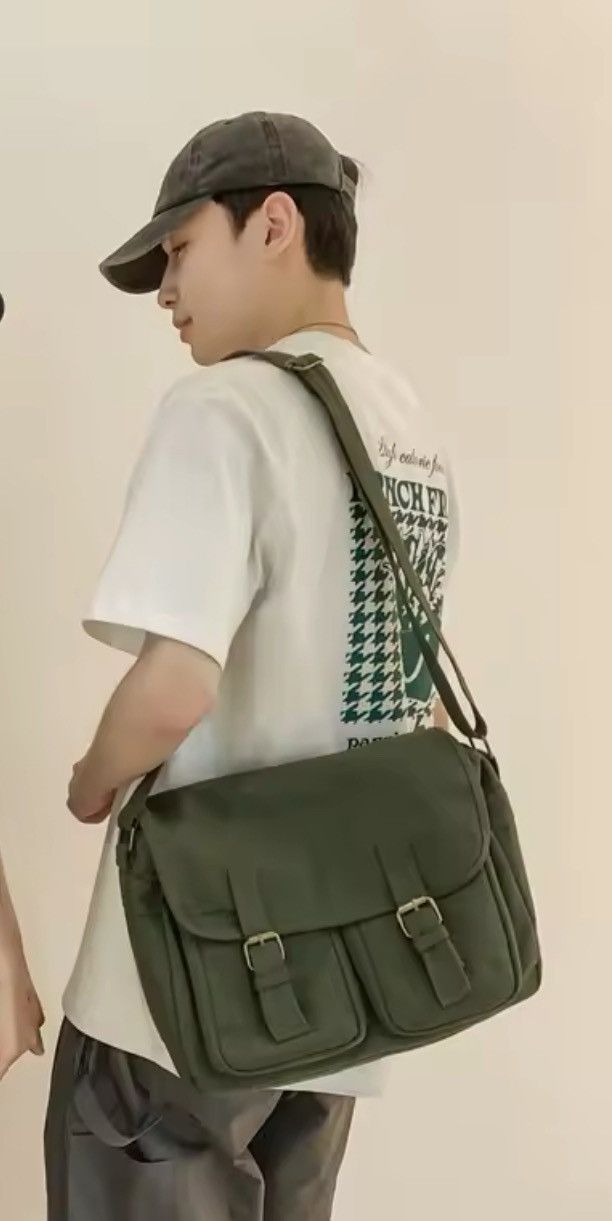 Japanese Brand Casual Canvas Shoulder Bag Size ONE SIZE - 2 Thumbnail