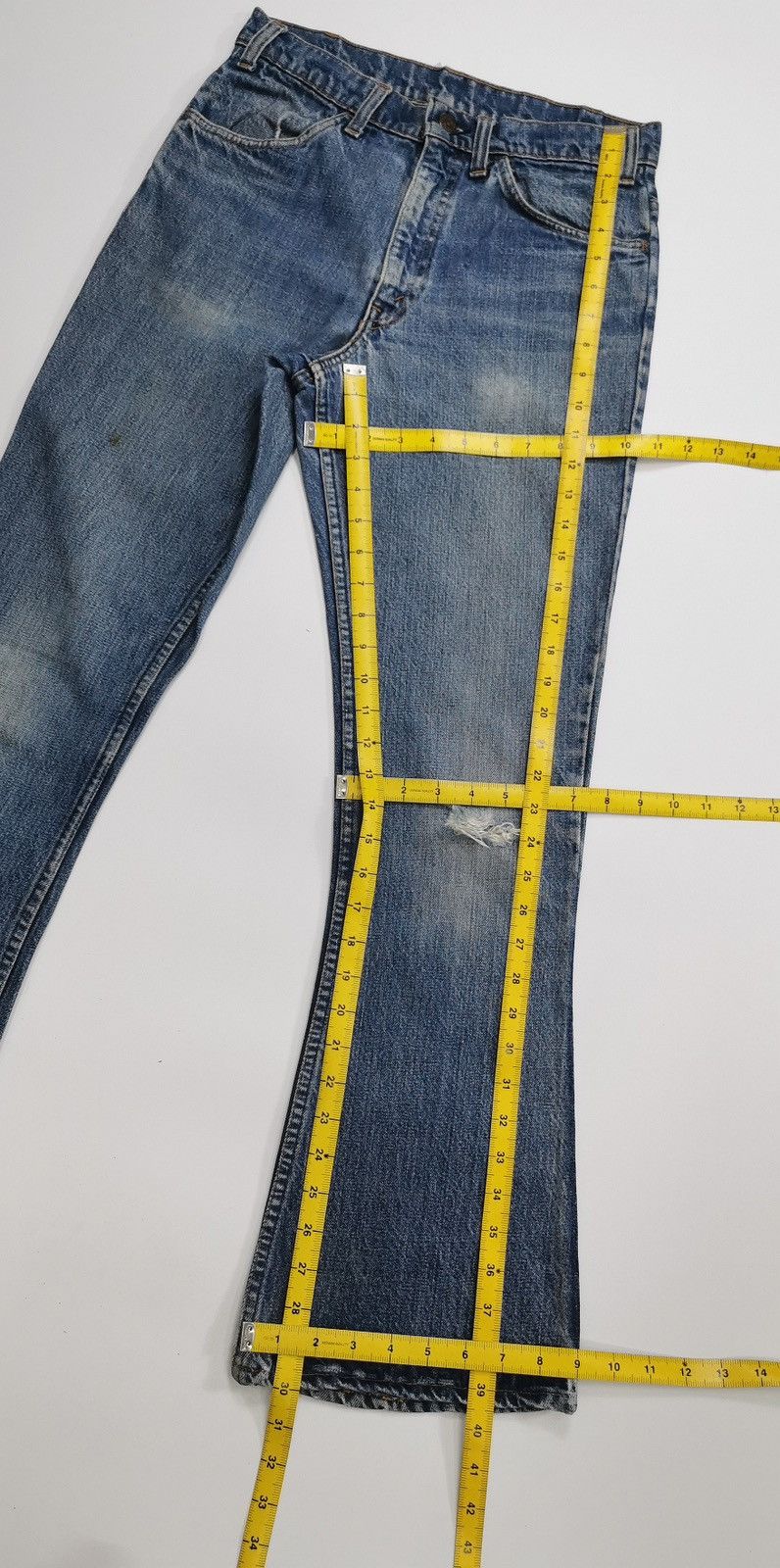 Levi's 80s Vintage Bootcut Levis Orange Tab Talon Zip Jeans Size US 28 / EU 44 - 13 Thumbnail