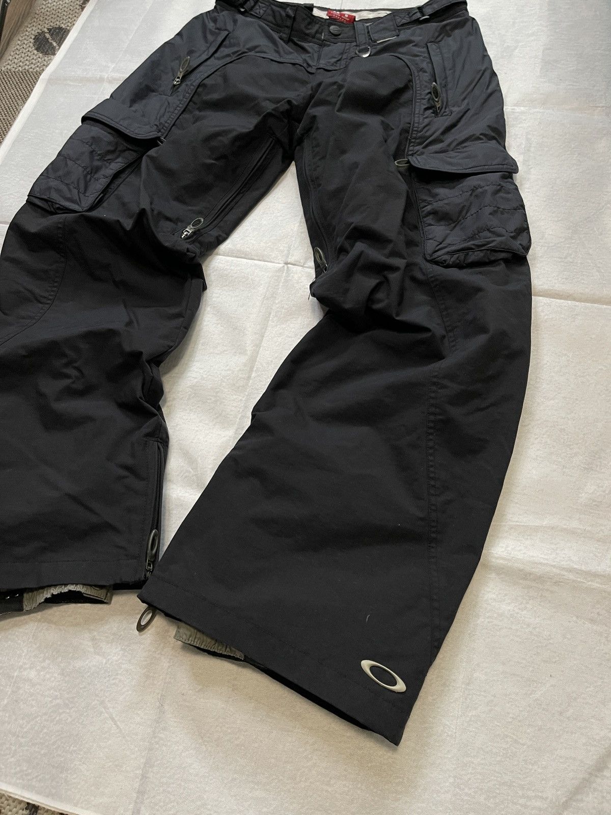 Large / 2000s Oakley Software Techwear Black Wide Leg Opium