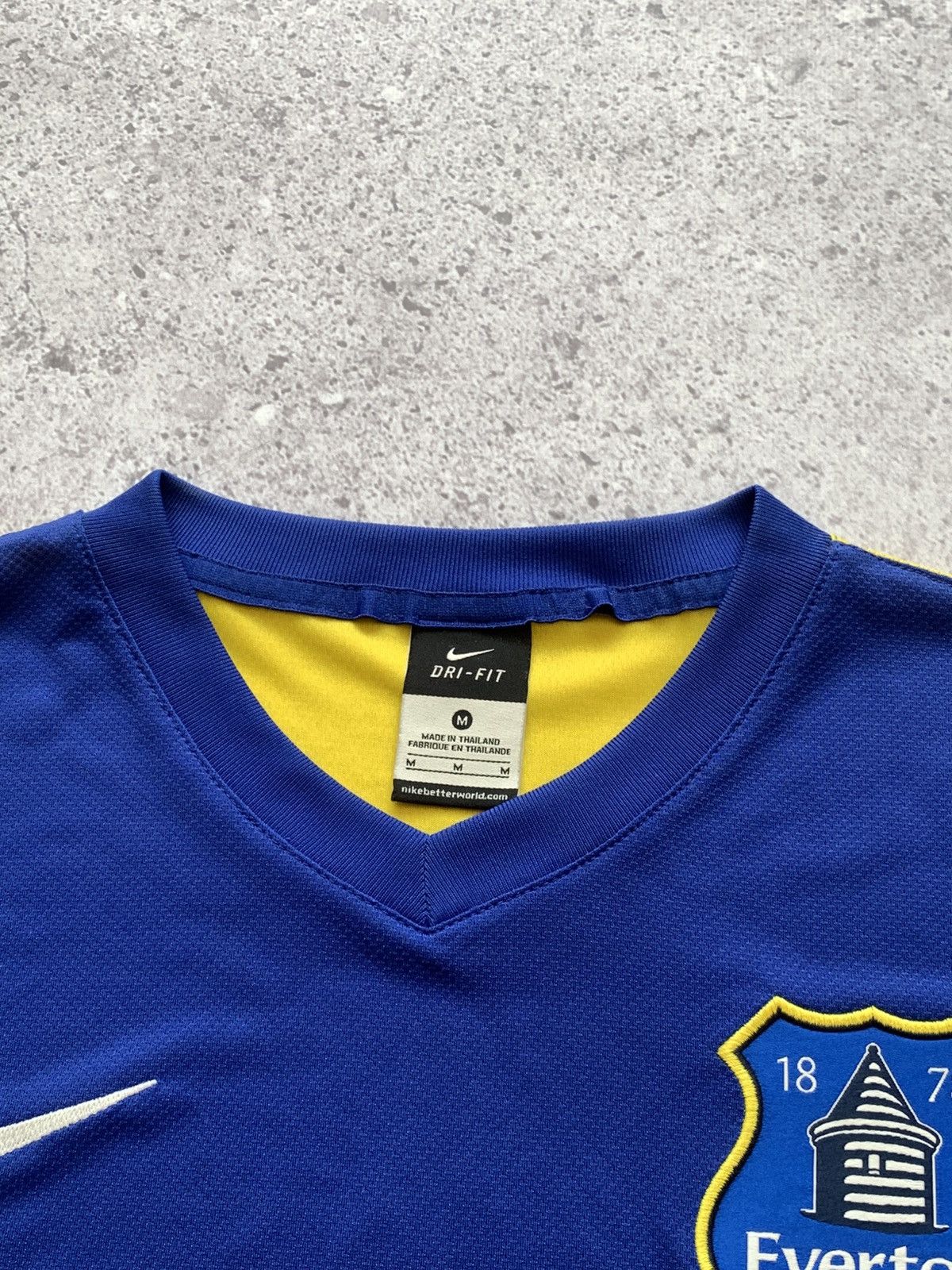 Vintage 🔥NIKE EVERTON 2013 2014 AWAY FOOTBALL SHIRT Size US M / EU 48-50 / 2 - 9 Thumbnail