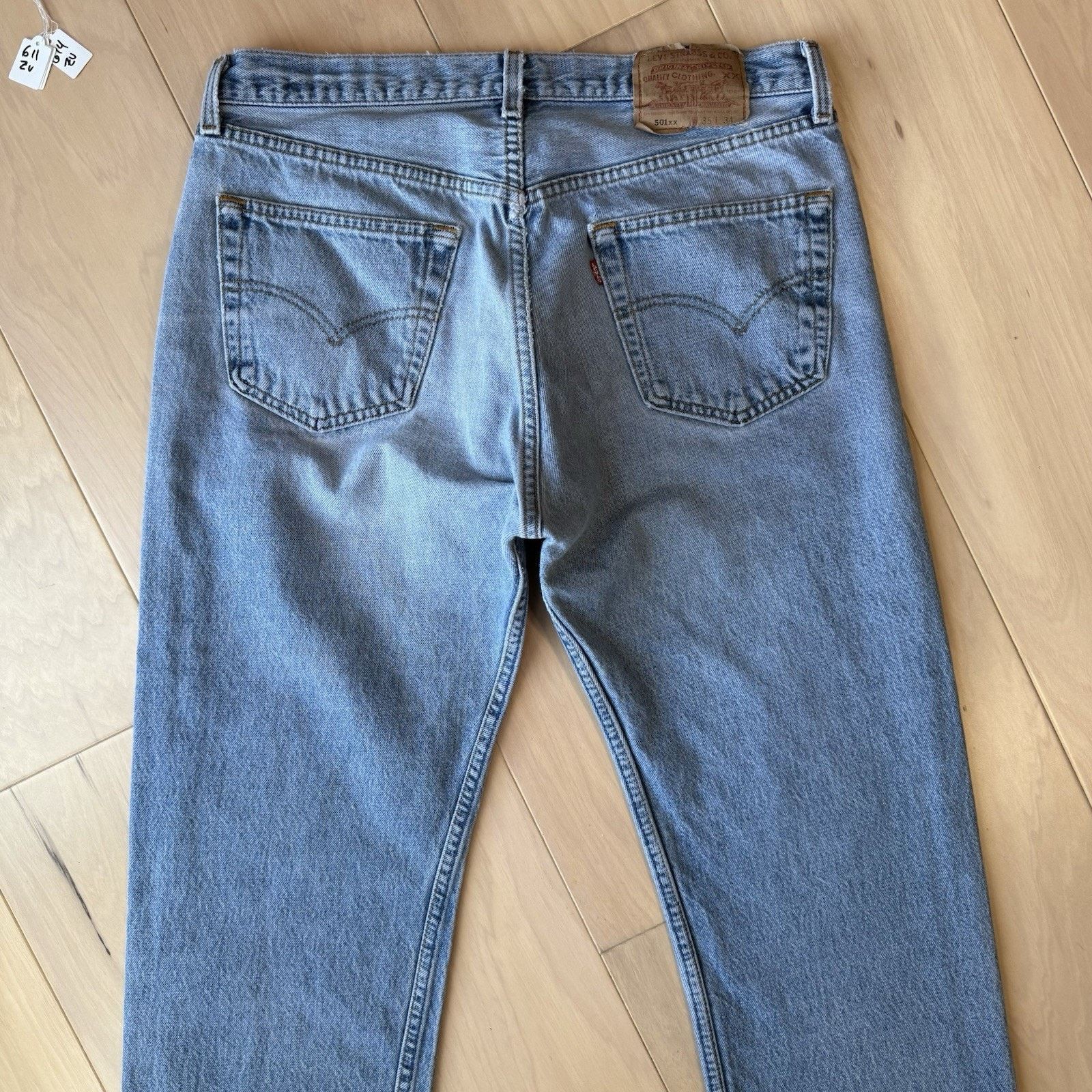 Levi's Vintage Levis 501 Jeans 32 Blue Straight 90s Denim Workwear Size US 32 / EU 48 - 9 Thumbnail