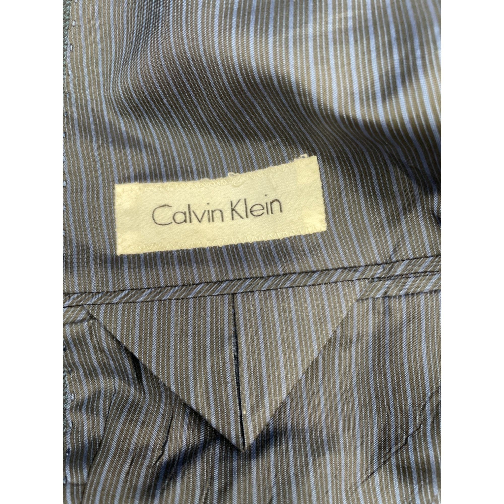 Calvin Klein Calvin Klein Men's Blue Blazer 2 button Closure Size 38R SKU Size 38R - 4 Thumbnail