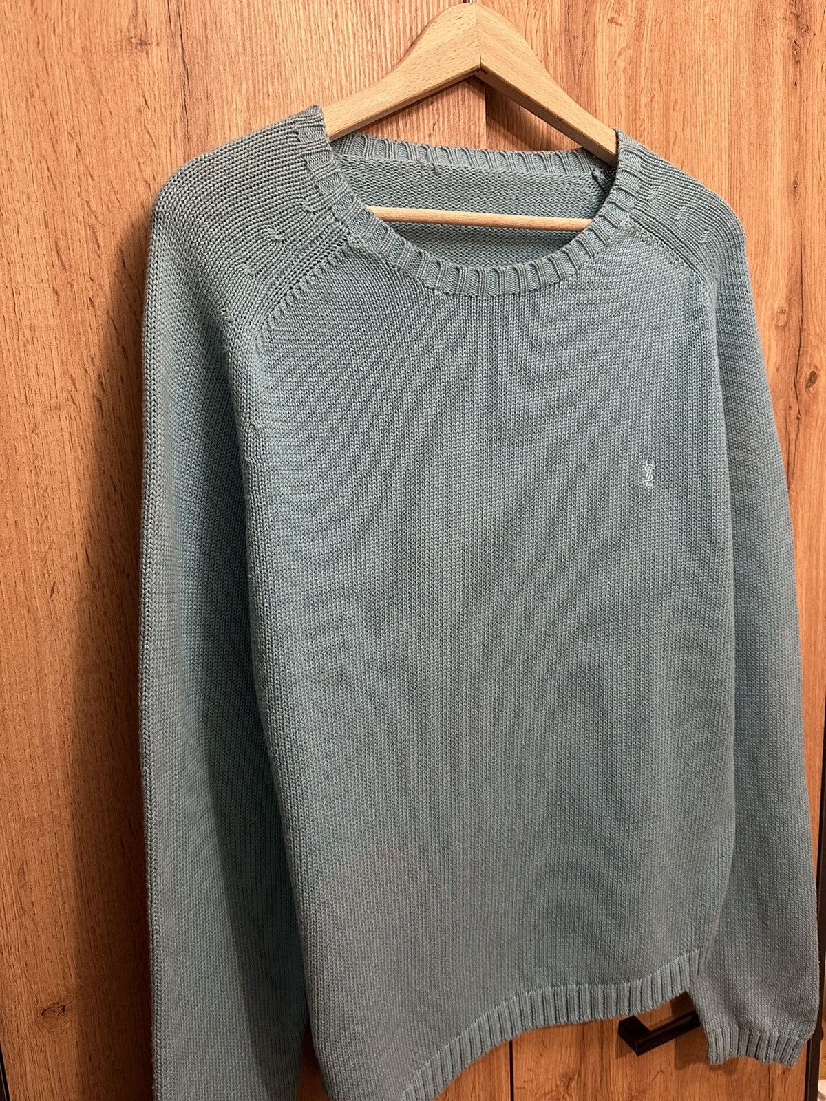 Yves Saint Laurent Blue YSL Sweater Knit Saint Laurent Sweater Size US L / EU 52-54 / 3 - 4 Thumbnail