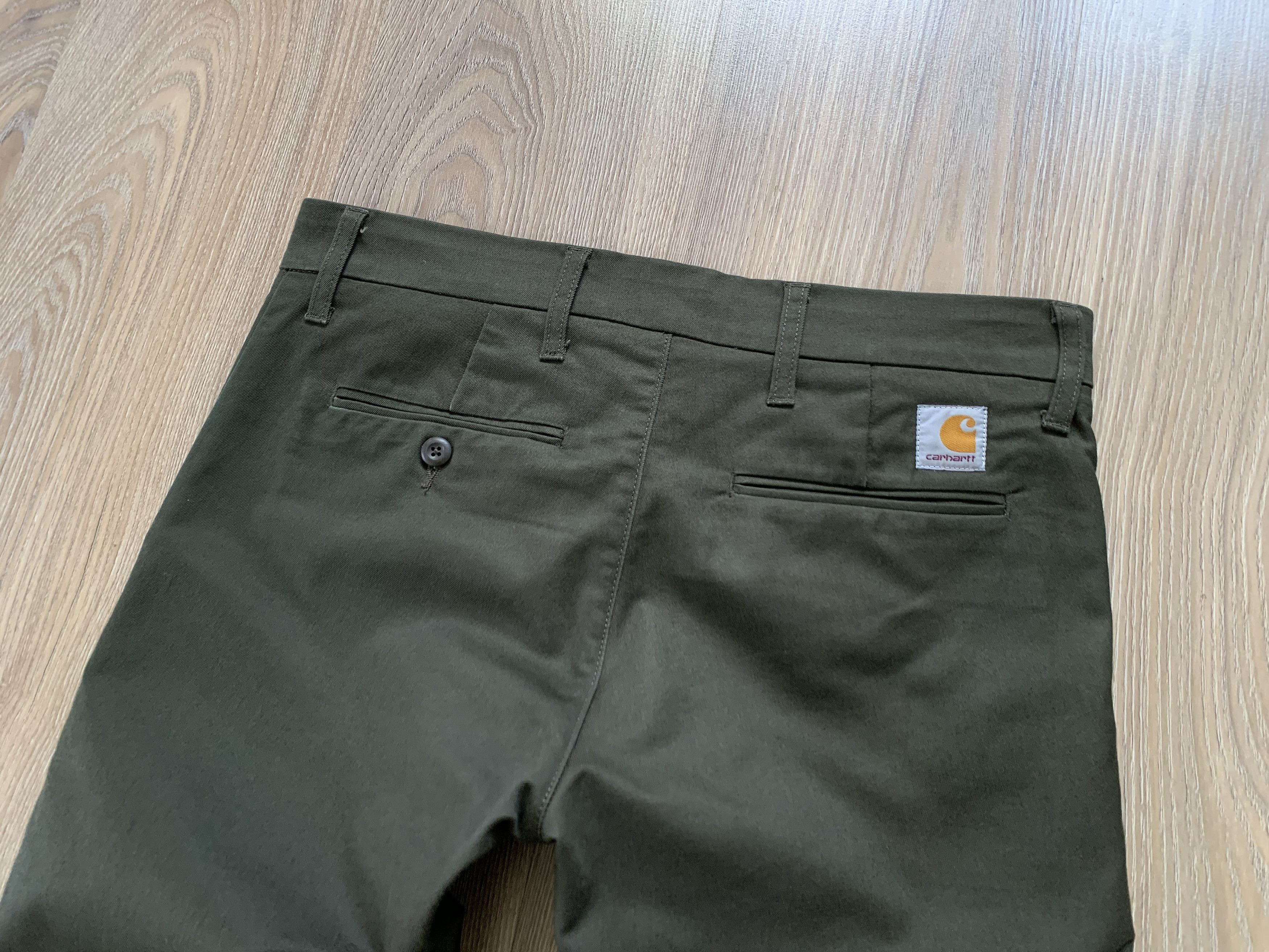 Carhartt Carhartt WIP Sid Pant Khaki Chino Cotton Trousers Size US 31 - 6 Thumbnail