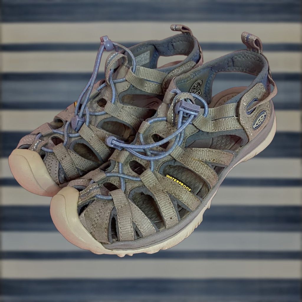 KEEN Keen Women's Whisper Waterproof Sandals Size 6.5 Blue Shadow/Alloy 1017357 Pair Size US 4 / IT 34 - 1 Thumbnail