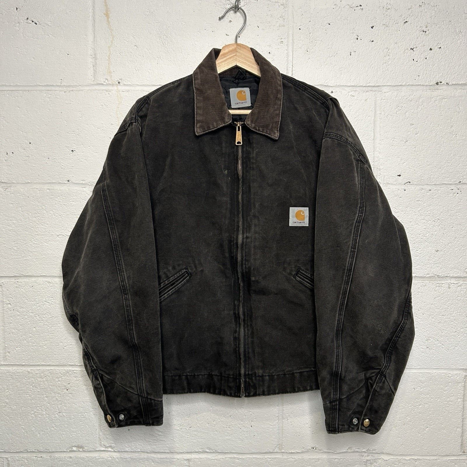 Carhartt Vintage Carhartt Quilted Detroit Jacket “Black” J80 BLK Size US XL / EU 56 / 4 - 1 Thumbnail