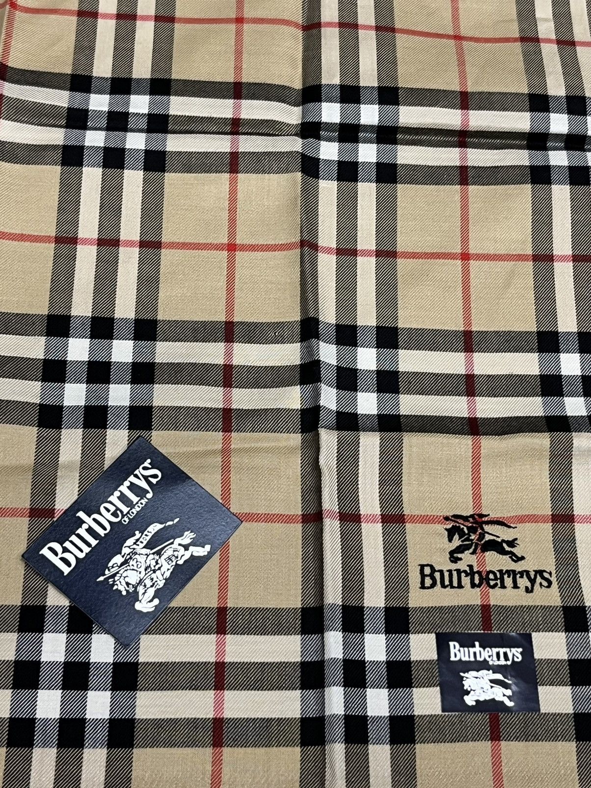 Burberry Vintage Burberrys Nova Check Handkerchief NOS Japan Size ONE SIZE - 5 Thumbnail