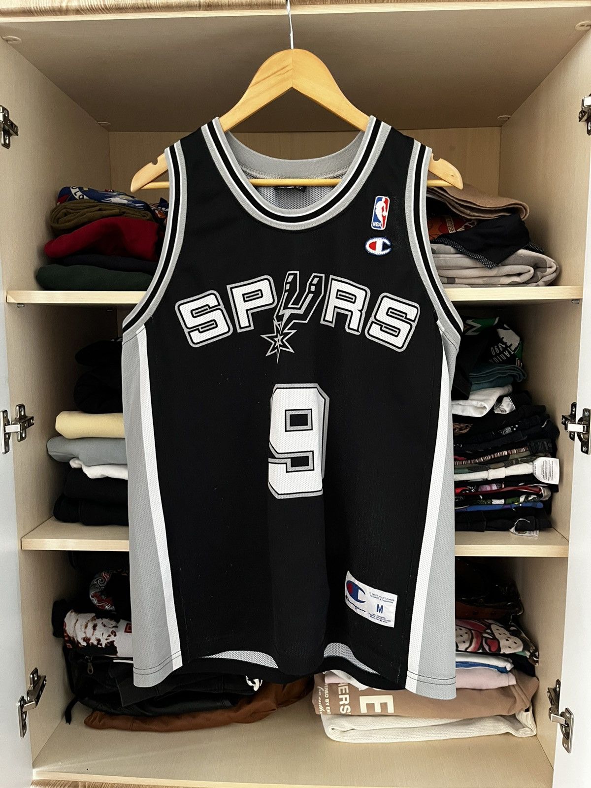 Champion Tony Parker #9 San Antonio Spurs NBA Basketball Jersey Size US M / EU 48-50 / 2 - 1 Thumbnail
