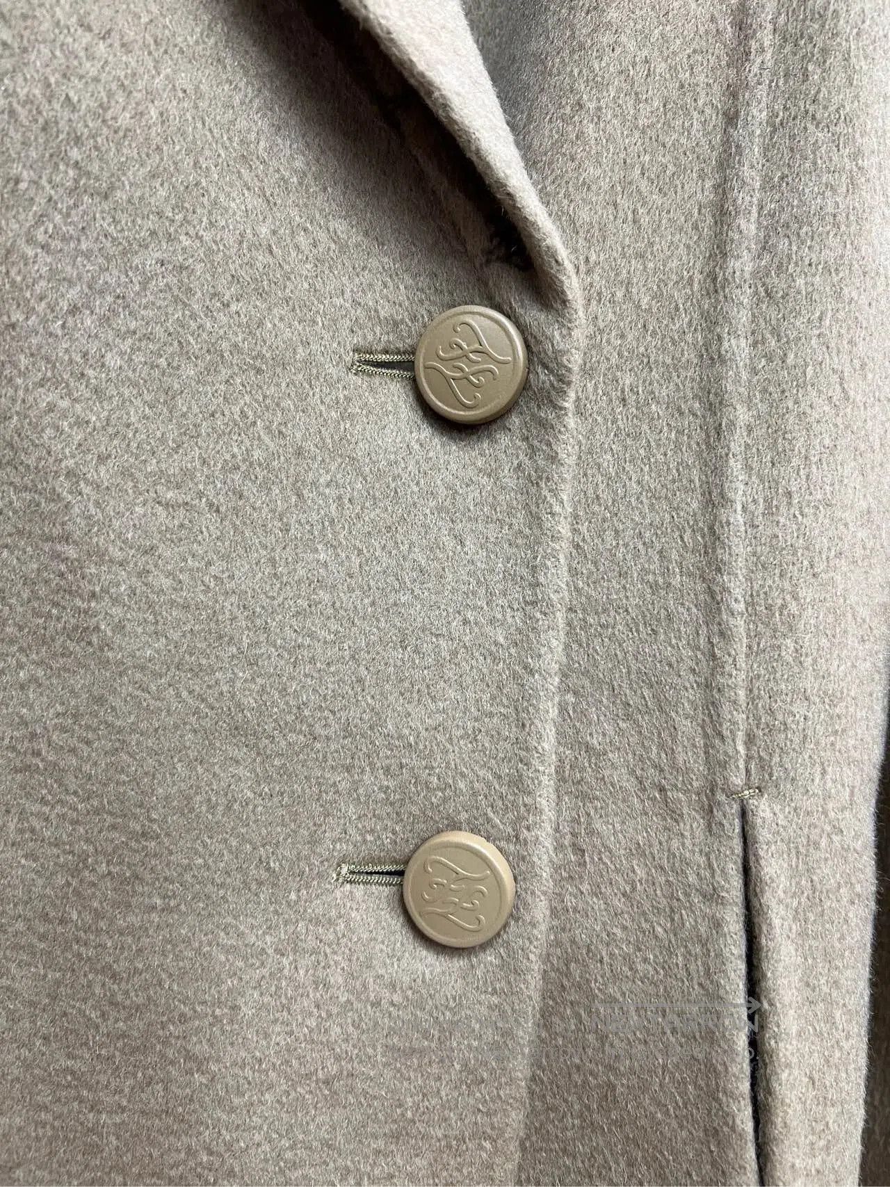 Fendi Fendi Beige Printed Wool Overcoat. Size M / US 6-8 / IT 42-44 - 3 Thumbnail