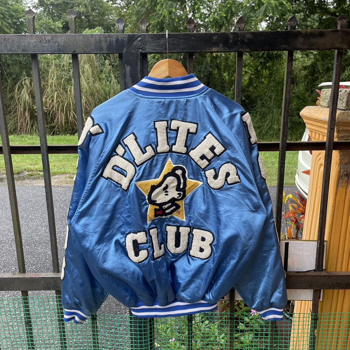 Japanese Brand × Vintage 🔥🔥🇯🇵Vintage D Lite Big Logo Snap Buttons Light Varsity Jacket Size US L / EU 52-54 / 3 - 1 Thumbnail