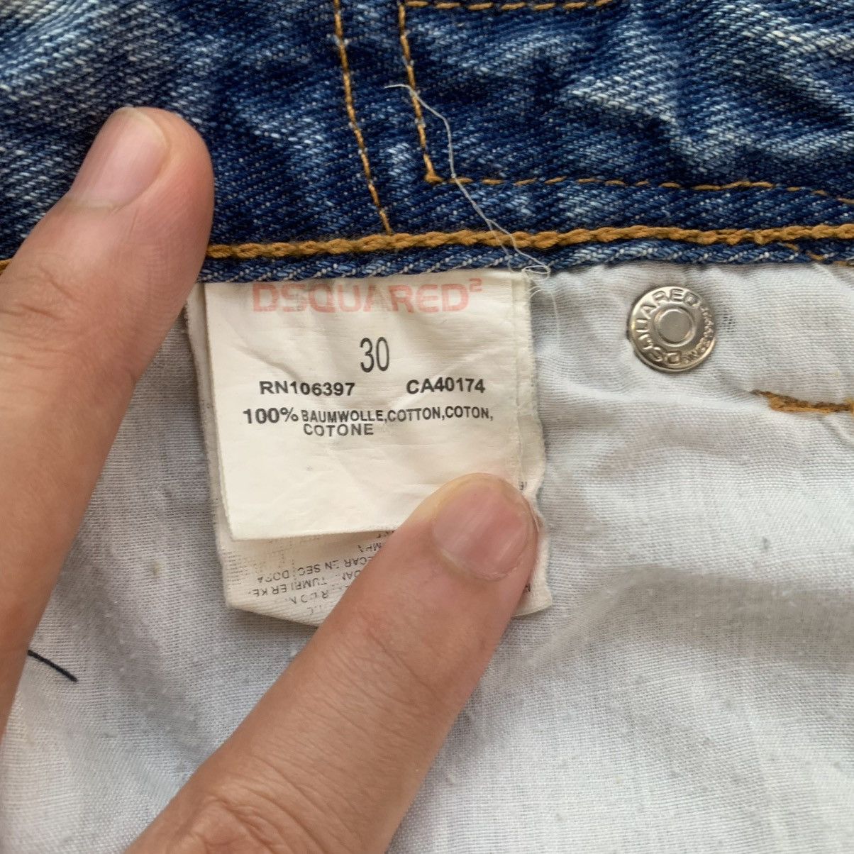 Dsquared2 Dsquared2 DCDC Ripoff ACDC Denim Jeans Pants Size US 33 - 9 Thumbnail