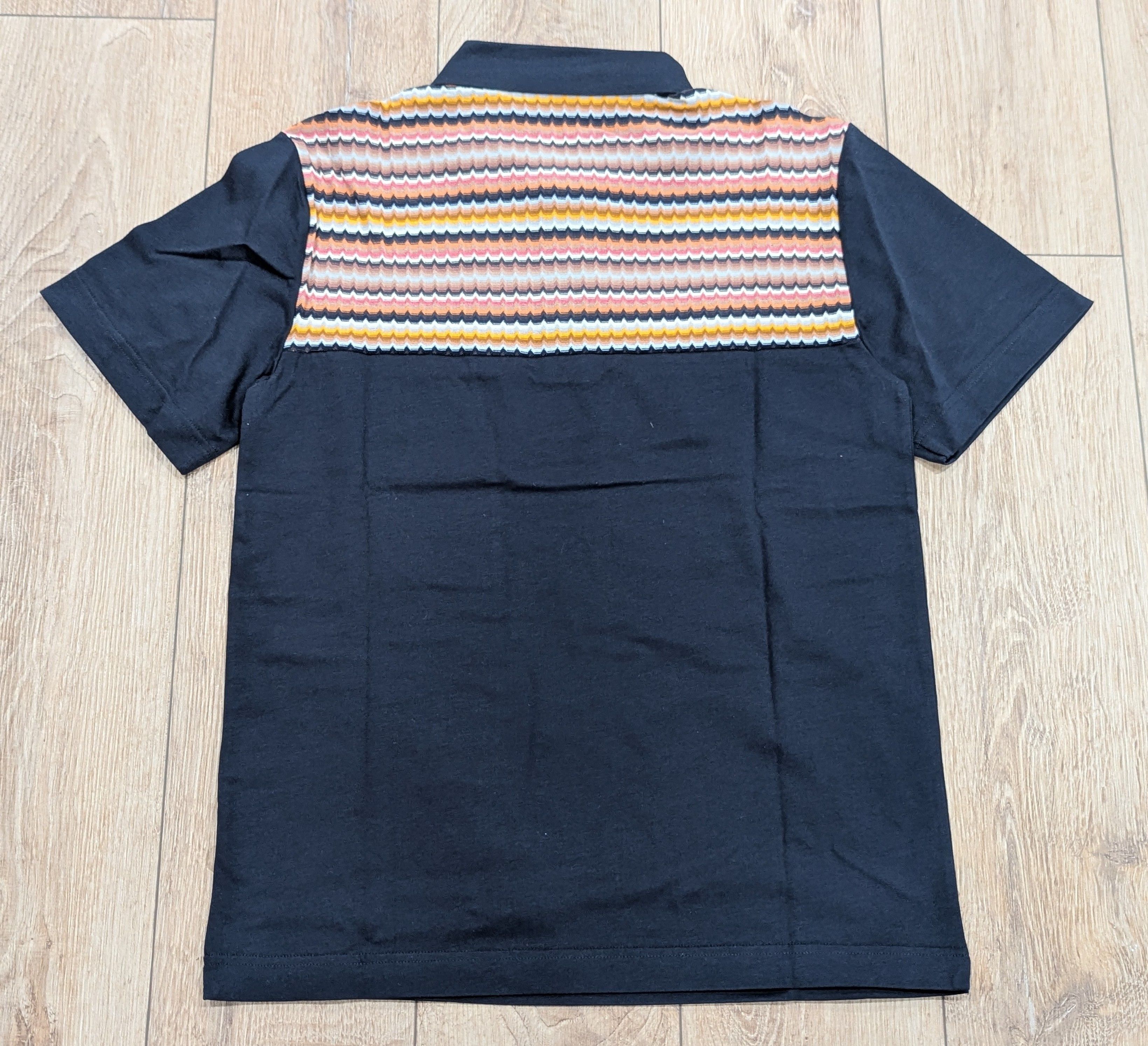 Missoni M Missoni Chevron Cotton Polo Shirt Blue Multi Large Size US L / EU 52-54 / 3 - 3 Thumbnail