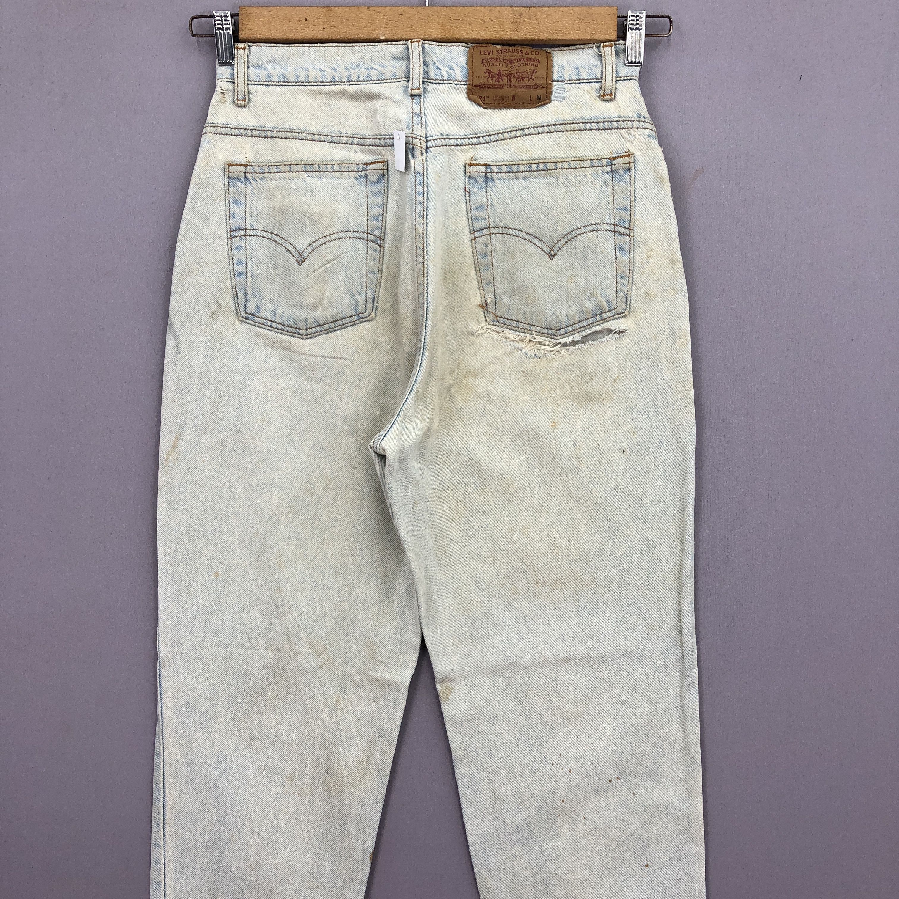 Levi's Vintage Levis Tapered Leg Jeans Dirty Rusty Denim BS47143 Size US 30 / EU 46 - 4 Thumbnail