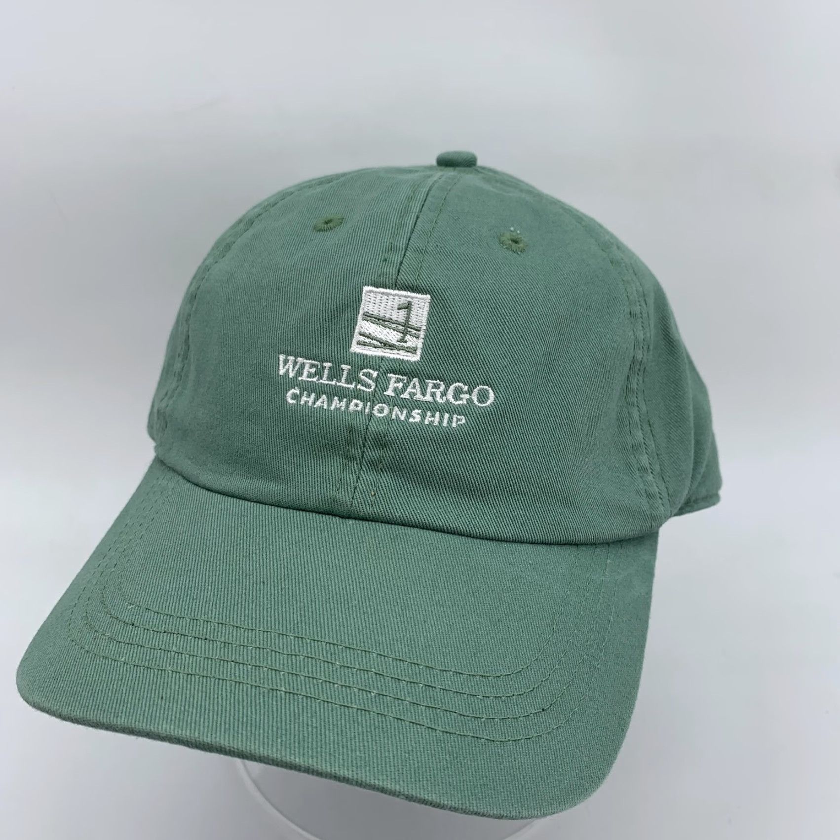 Vintage Ahead Extreme Wells Fargo Championship Hat Cap Strap Back Mens One Size Green Adjustable Twill Solid Baseball Cap Outdoors Sports Casual Size ONE SIZE - 2 Thumbnail