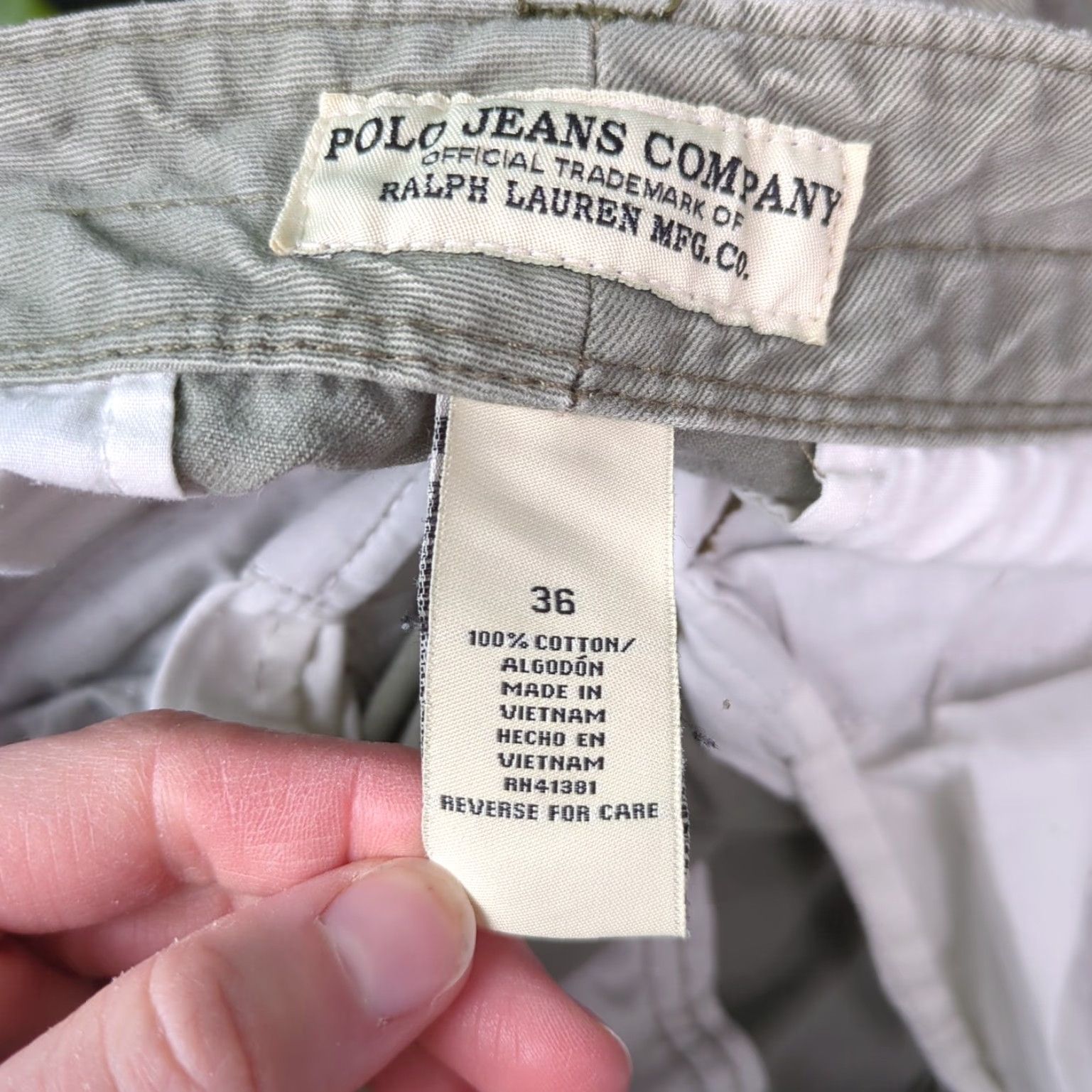 Polo Ralph Lauren VINTAGE Polo Ralph Lauren Cargo Military Utility Surplus Shorts 36 Green Mens Distressed Size US M / EU 48-50 / 2 - 3 Thumbnail