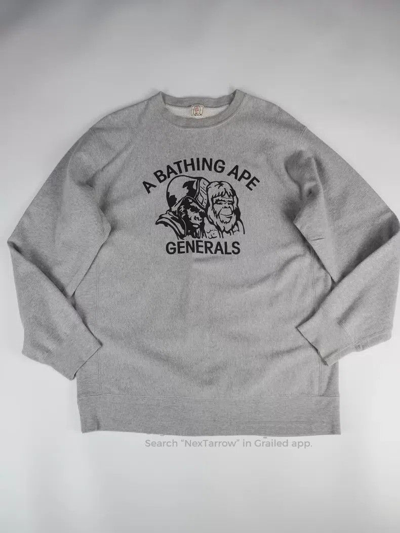 Bape BAPE Grey Ape General Sweater Size US L / EU 52-54 / 3 - 1 Thumbnail