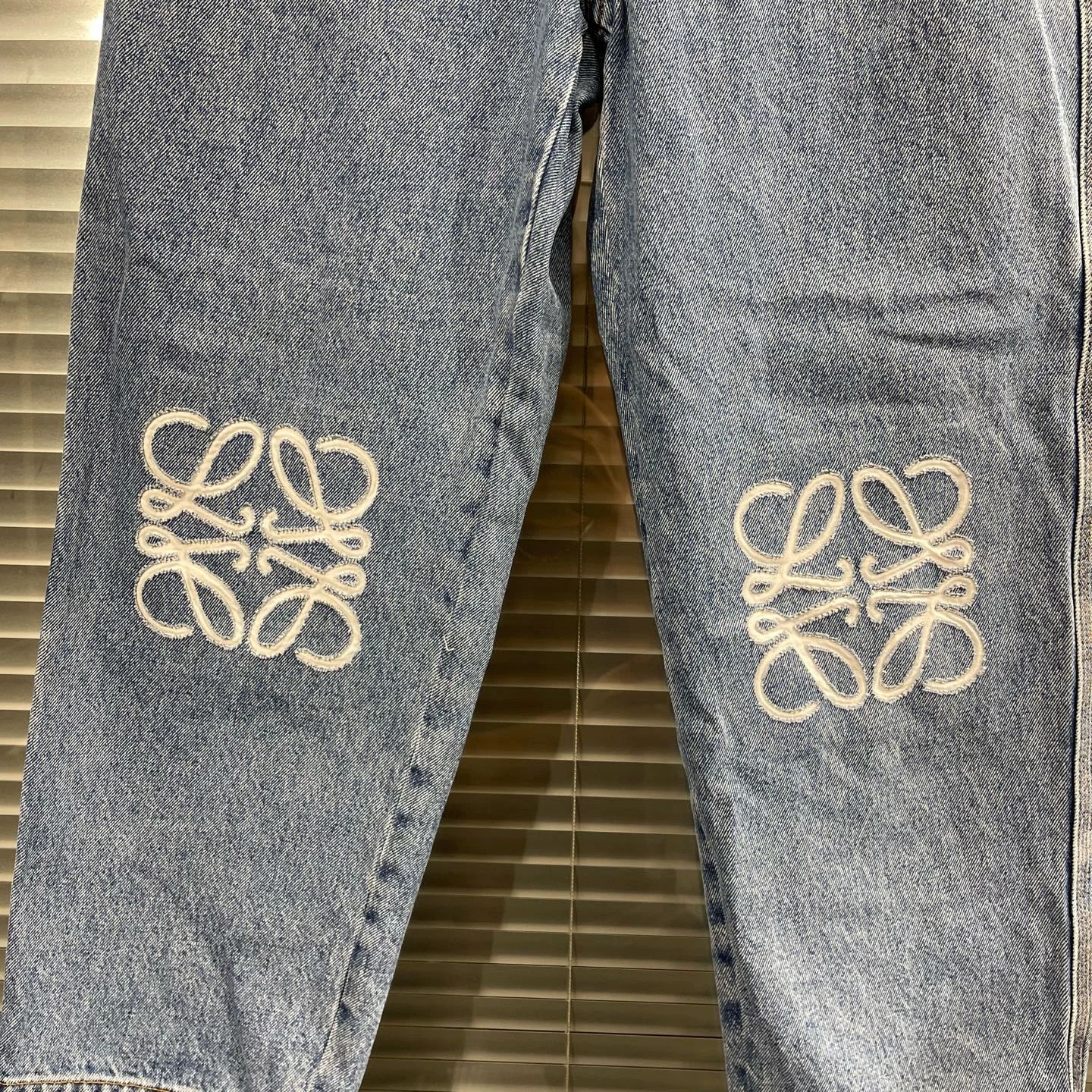Loewe Loewe Knee Embroidered Back Leather Patch Jeans 40 Size 27" / US 4 / IT 40 - 3 Thumbnail