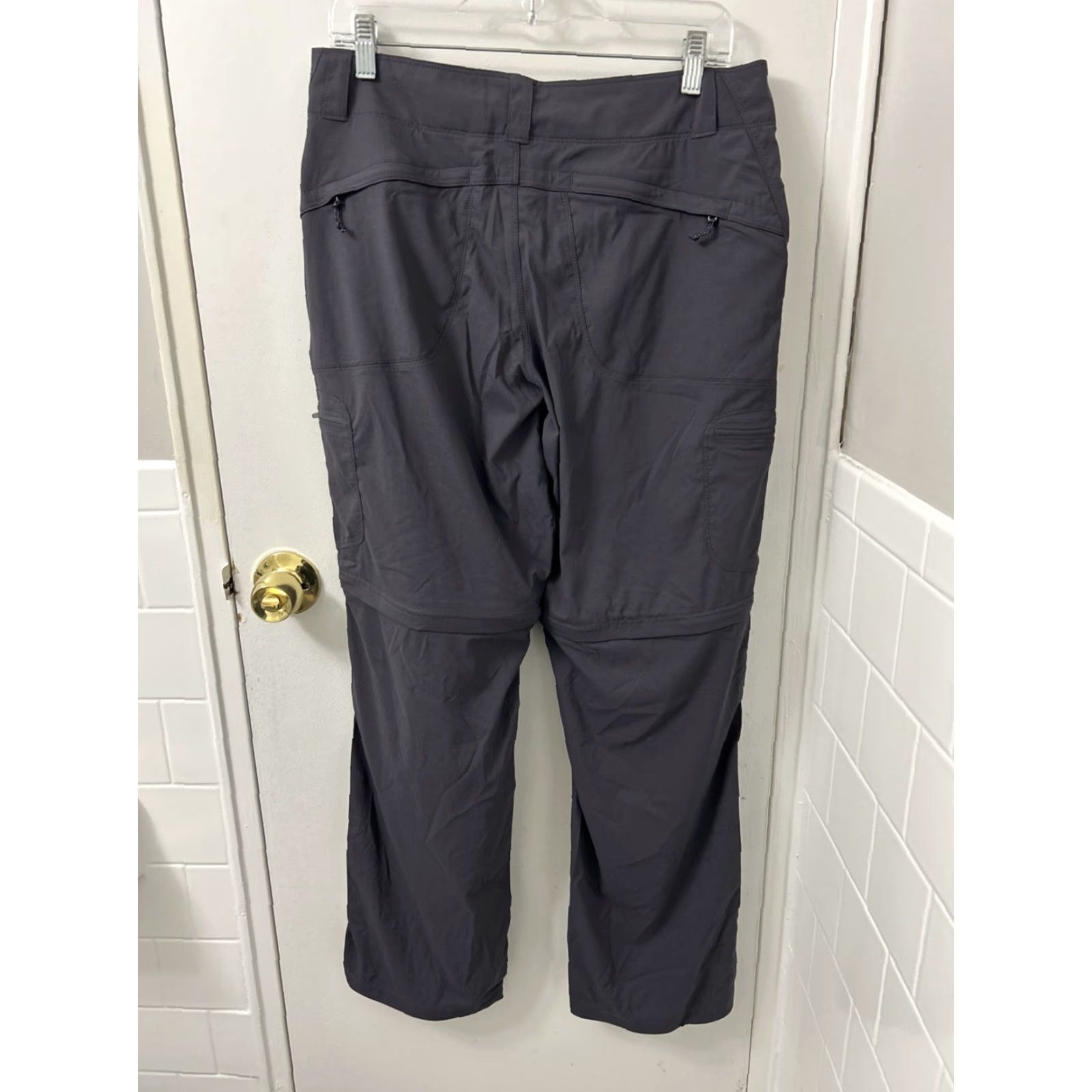 Vintage VINTAGE LL Bean Pants Womens 10 Gray Vista Trekking Zip Off Straight Leg Cargo 296675 Size 32" / US 10 / IT 46 - 7 Thumbnail