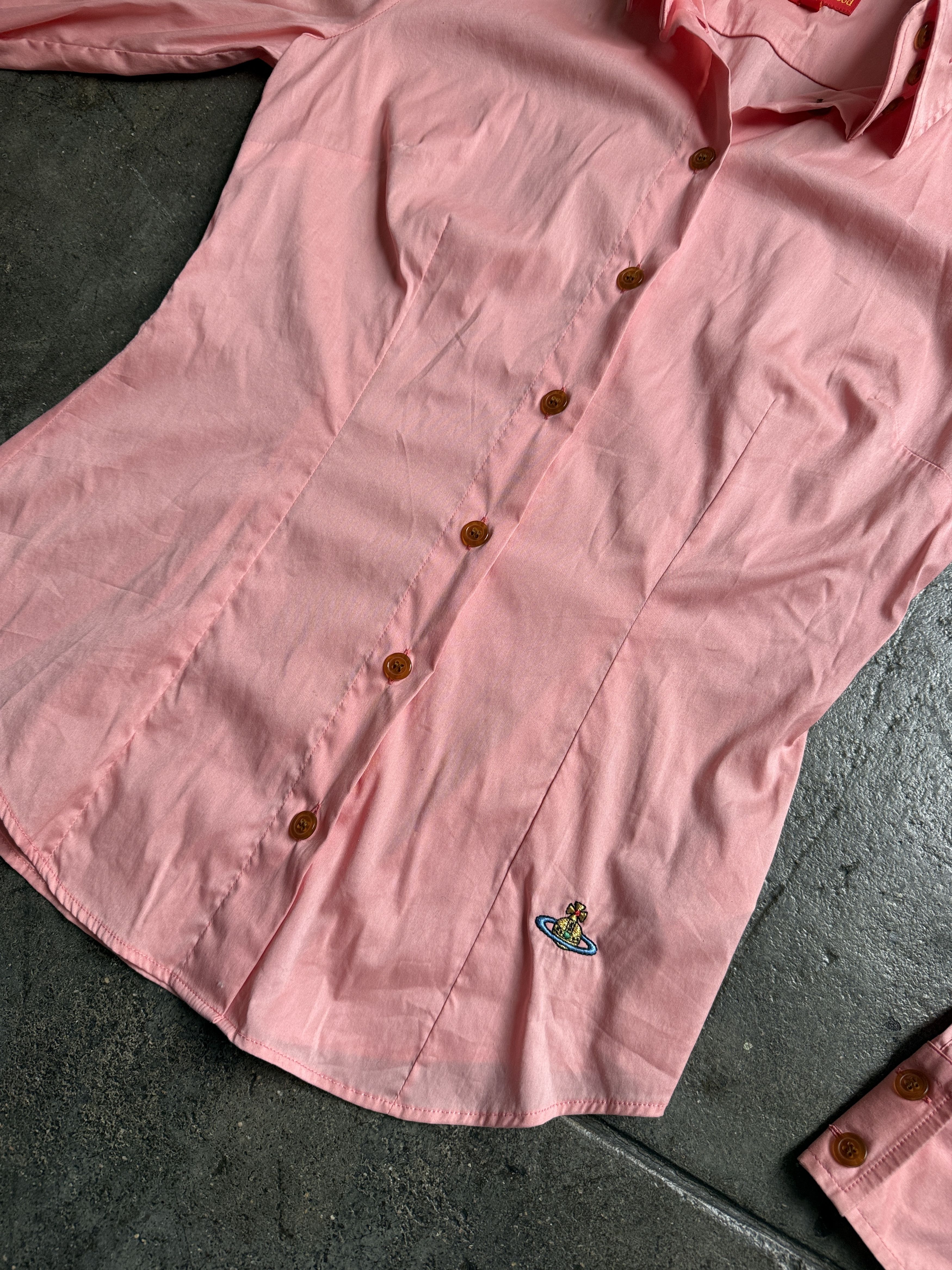 Vivienne Westwood Brand New 2016 RED LABEL pink tailored shirt w/ orb Size M / US 6-8 / IT 42-44 - 13 Thumbnail