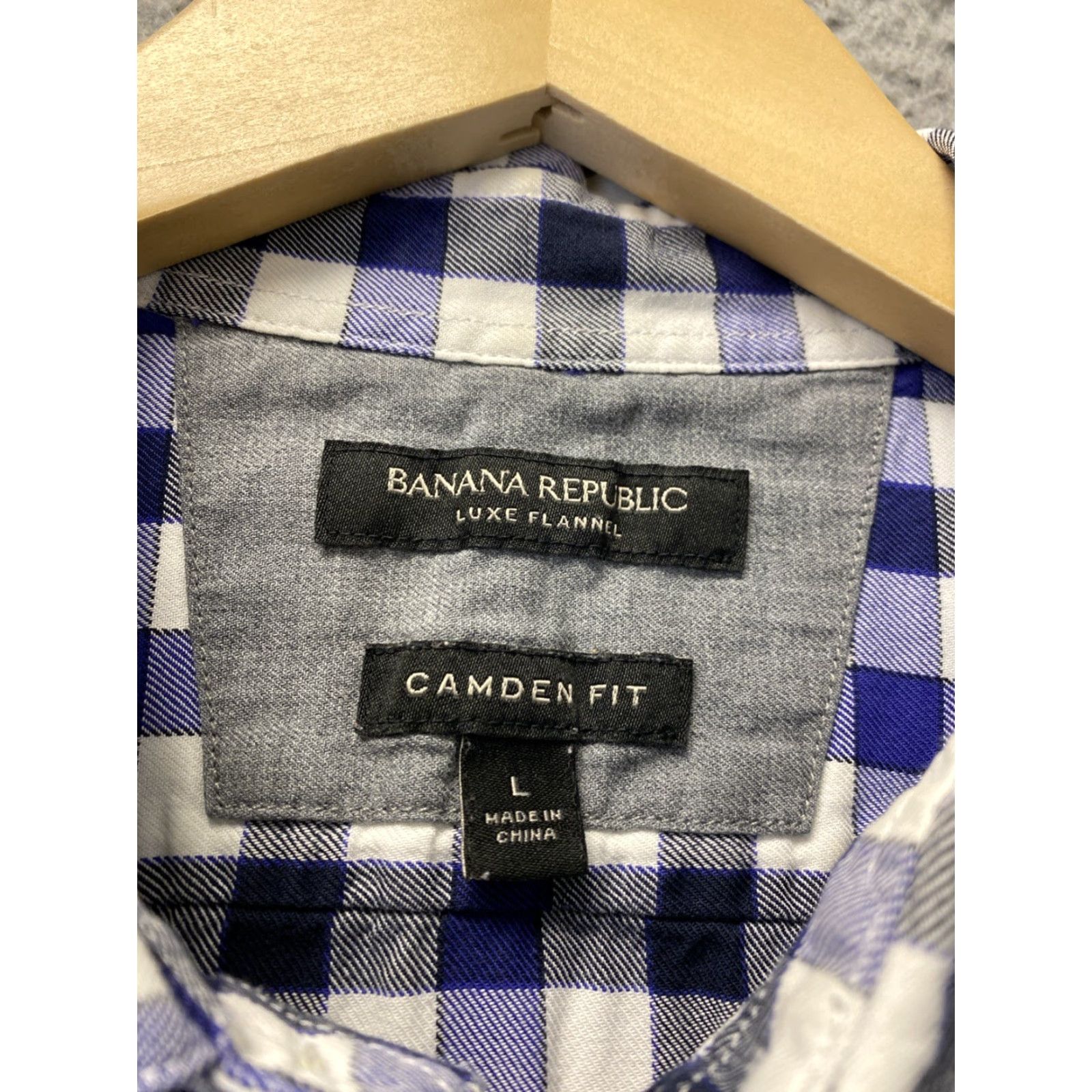 Banana Republic VINTAGE Banana Republic Men’s Shirt Casual Long Sleeve Checked Cotton Flannel Large Size US L / EU 52-54 / 3 - 3 Thumbnail