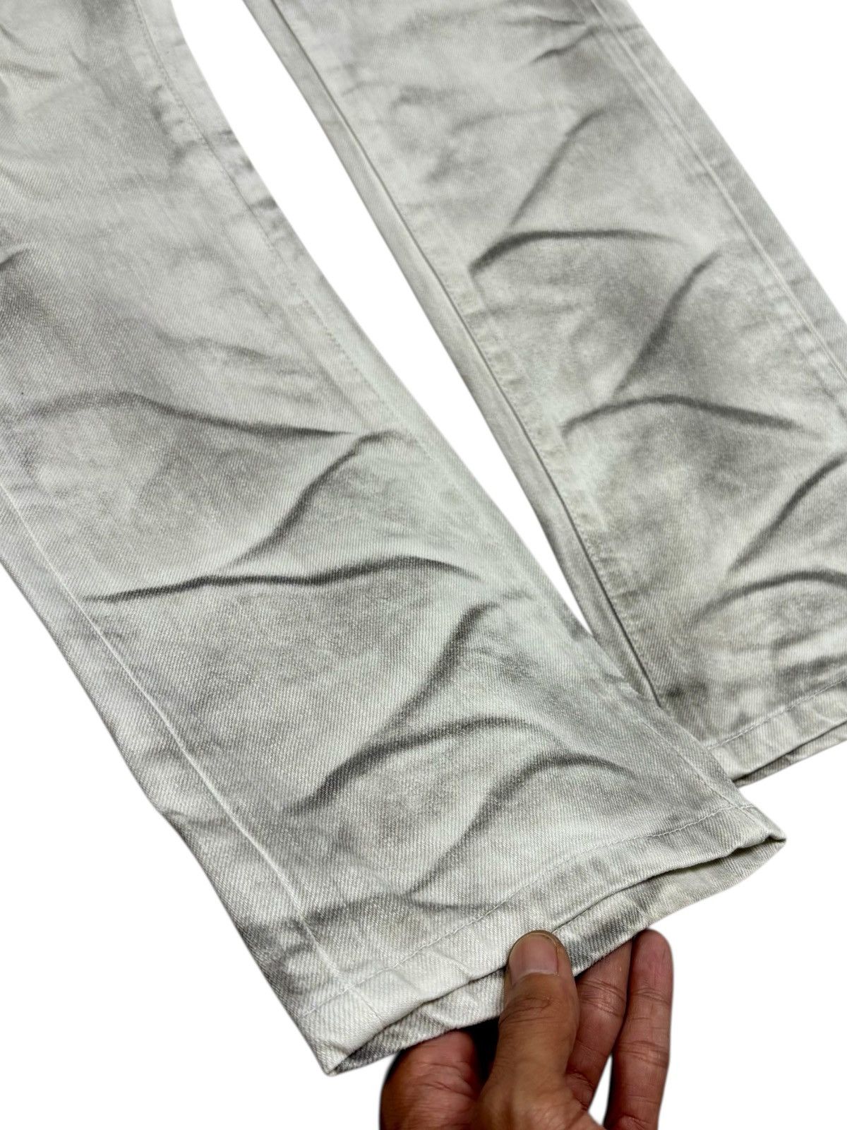 Yasuyuki Ishii 2000s Civarize - Waxed Clawmark Denim Pants Size US 29 - 6 Thumbnail
