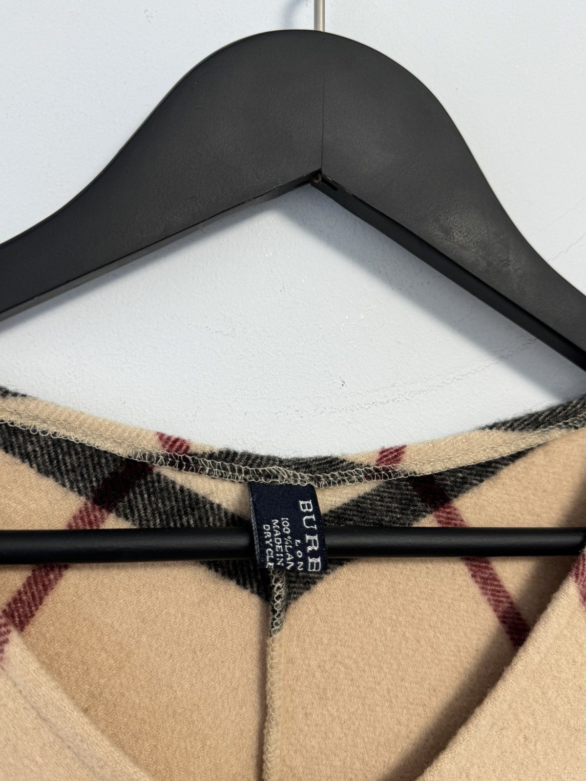 Burberry Burberry London Nova Check Poncho Cape Merino Wool& Cashmere Size L / US 10 / IT 46 - 9 Thumbnail