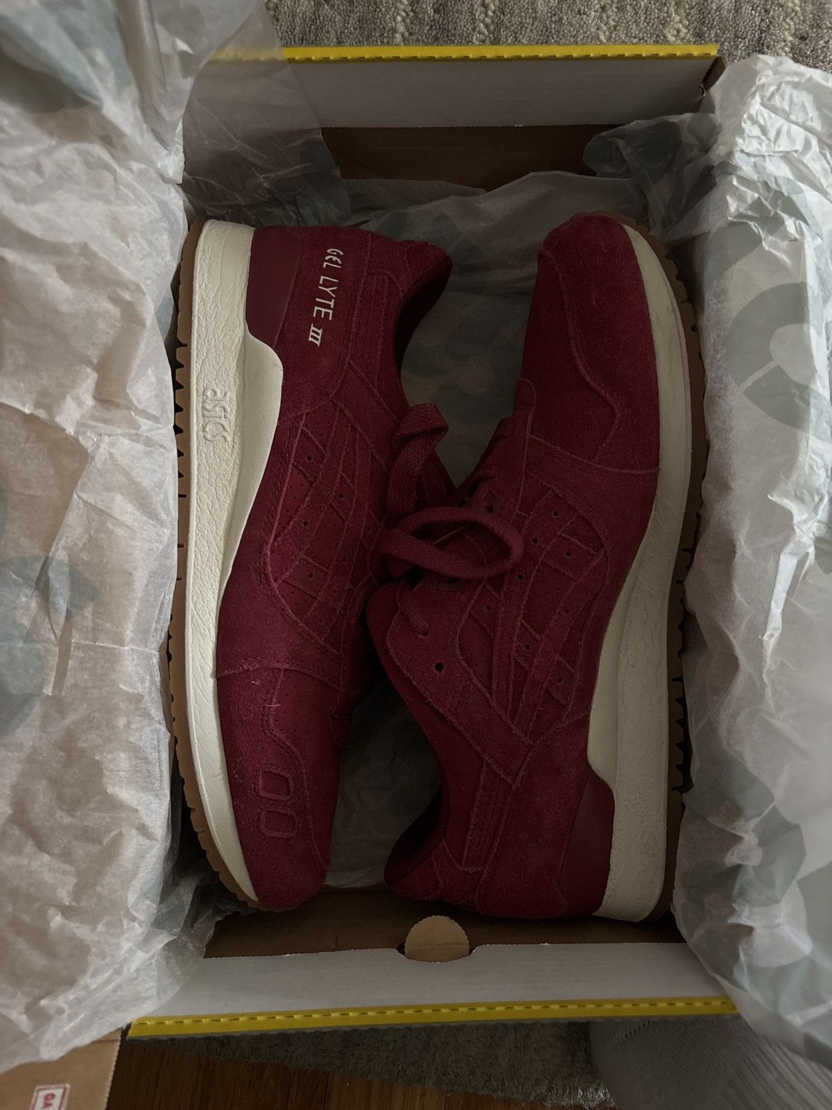 Asics Asics Gel-Lyte III Burgundy Size US 9 / EU 42 - 3 Thumbnail