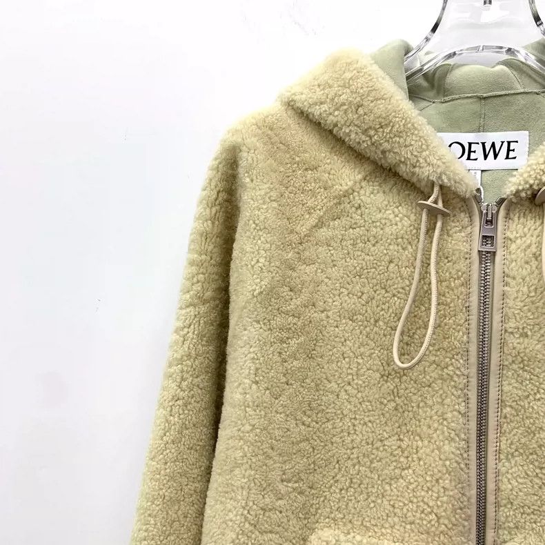Loewe Loewe Mossy wool fur hooded long sleeve zipper jacket Size XS / US 0-2 / IT 36-38 - 3 Thumbnail