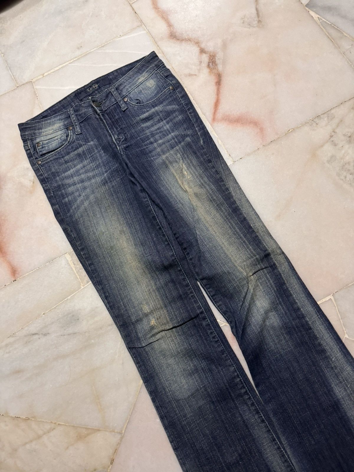 Vintage VINTAGE 2000s BELL BOTTOM FLARE RARE FADED Size US 27 - 6 Thumbnail