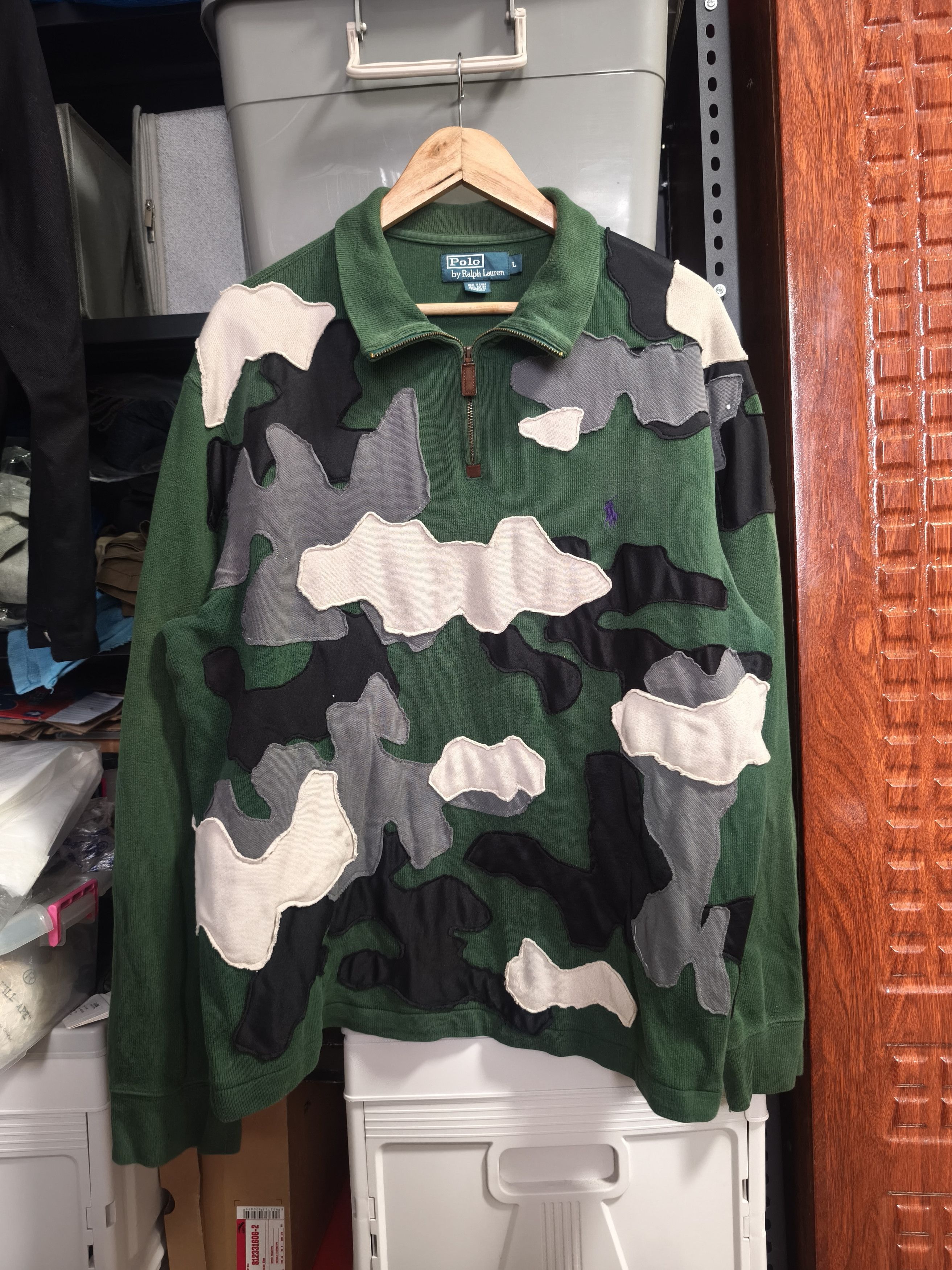 Polo Ralph Lauren Vintage RL Quarter Zip - Custom Patchwork (1 of 1) Size US L / EU 52-54 / 3 - 1 Thumbnail