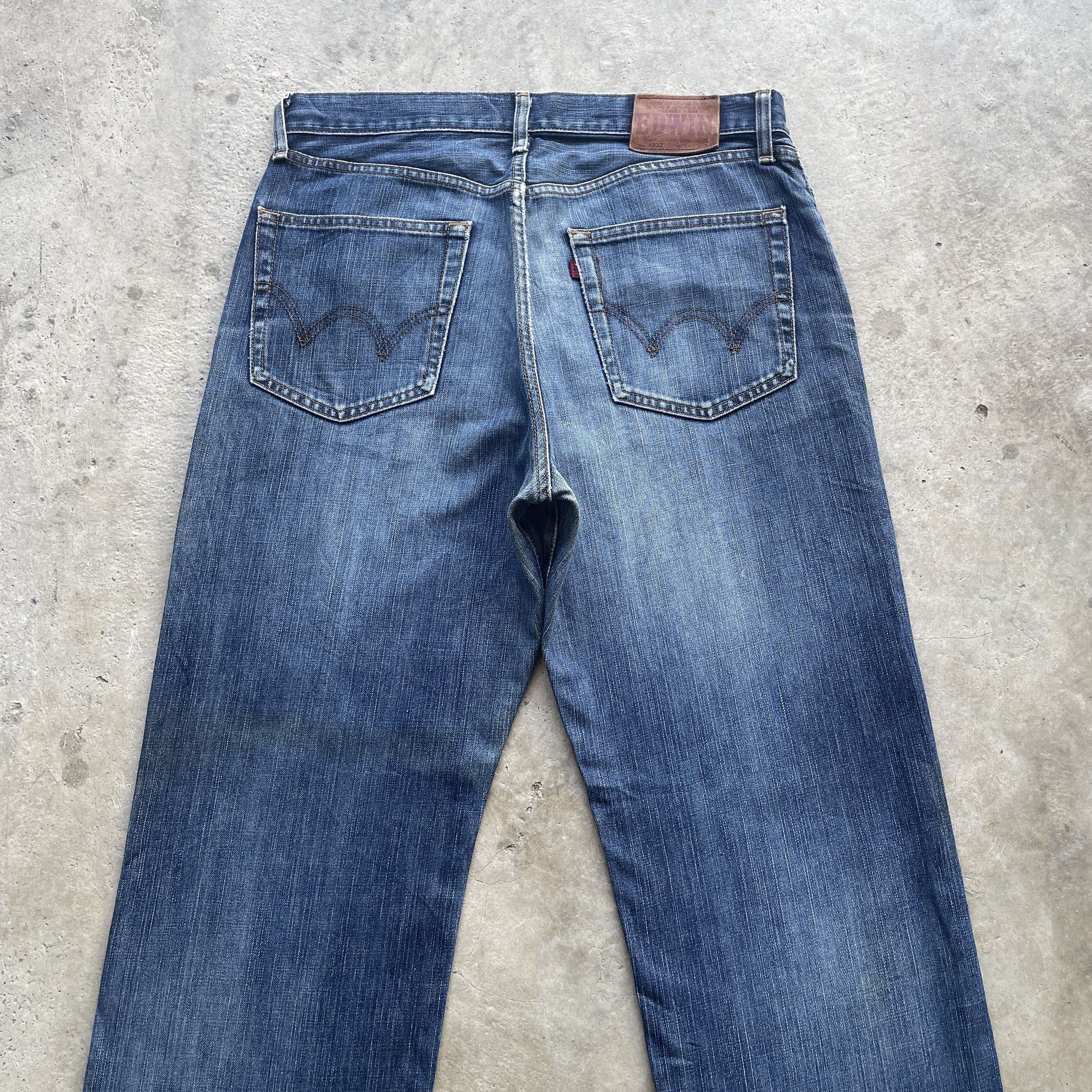 Edwin W34x32 Vintage Edwin 503 Regular Jeans Faded Denim Pants Size US 34 / EU 50 - 10 Thumbnail