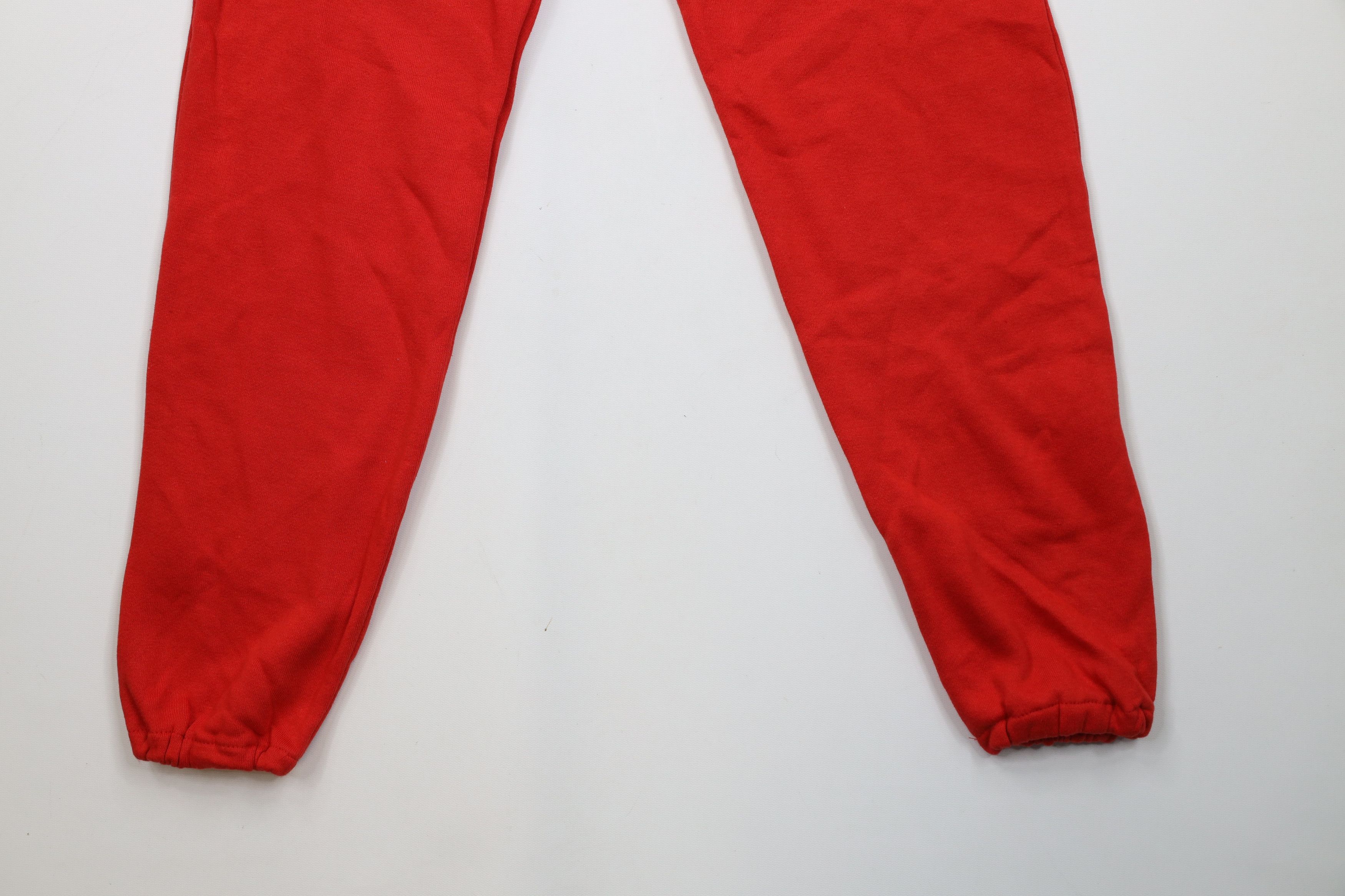 Vintage Deadstock Vintage 90s Streetwear Sweatpants Joggers Red USA Size US 34 / EU 50 - 12 Thumbnail