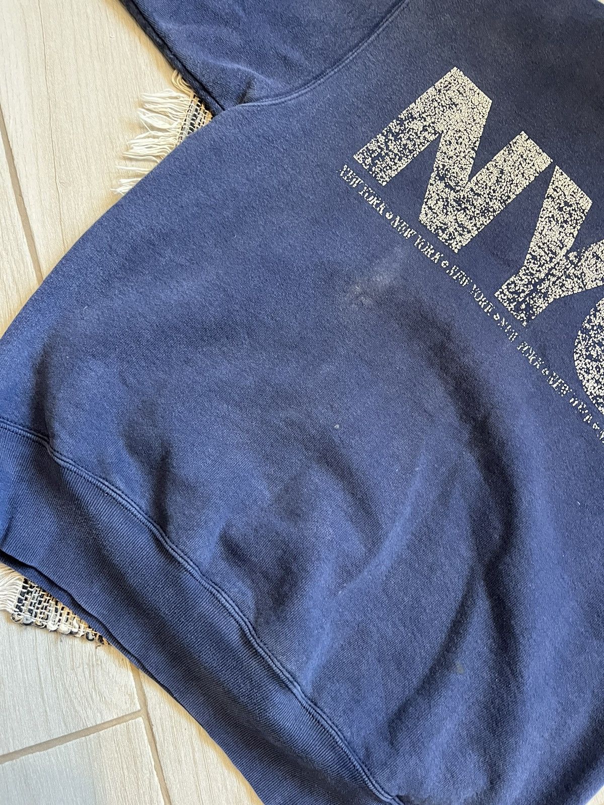 Fruit Of The Loom × Vintage Vintage New York faded navy sweatshirt streetwear distressed Size US M / EU 48-50 / 2 - 7 Thumbnail