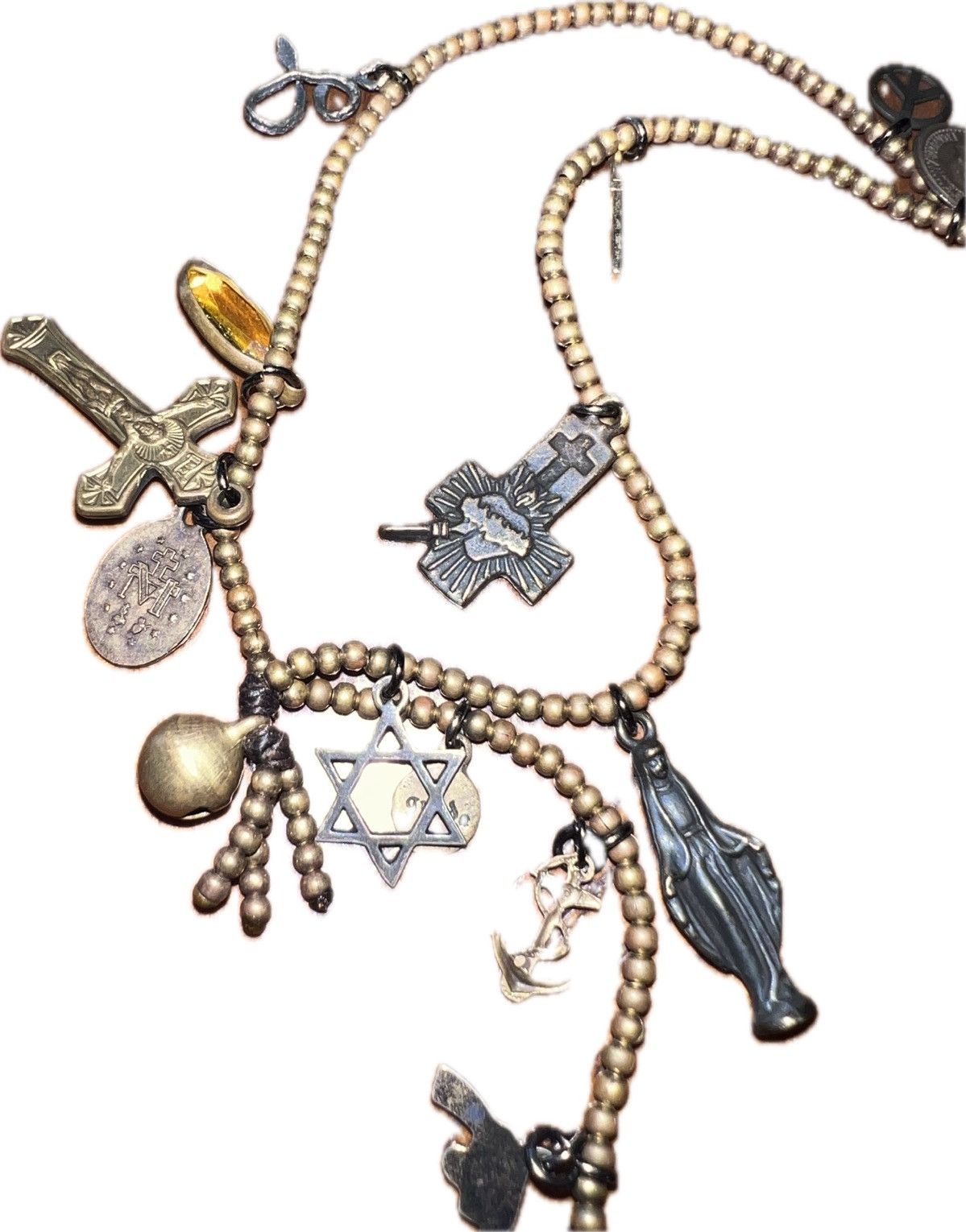 Gunda Gunda charms bracelet brass beaded vkei Size ONE SIZE - 2 Thumbnail