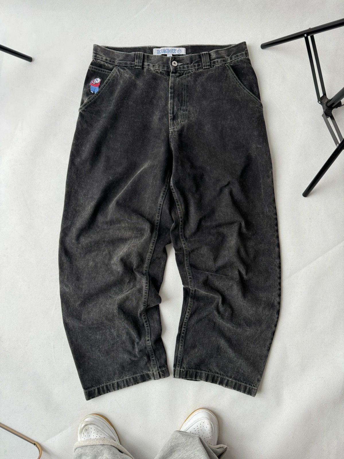 JNCO Rare Polar Big Boy Work Pants Washed Black Baggy Jnco Style Size US 32 / EU 48 - 20 Thumbnail