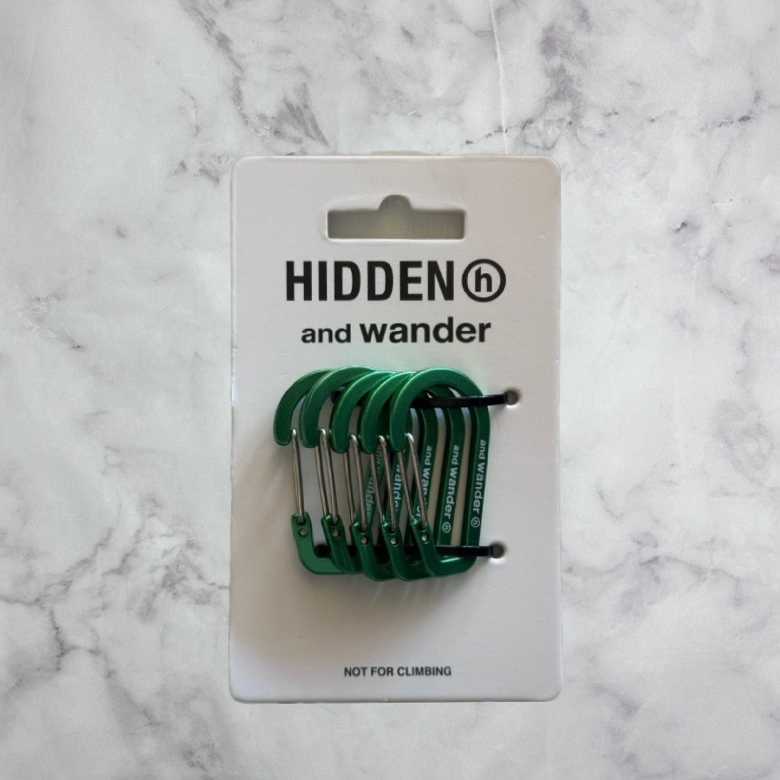 And Wander × HIDDEN Green Mini Carabiner Set Size ONE SIZE - 1 Thumbnail