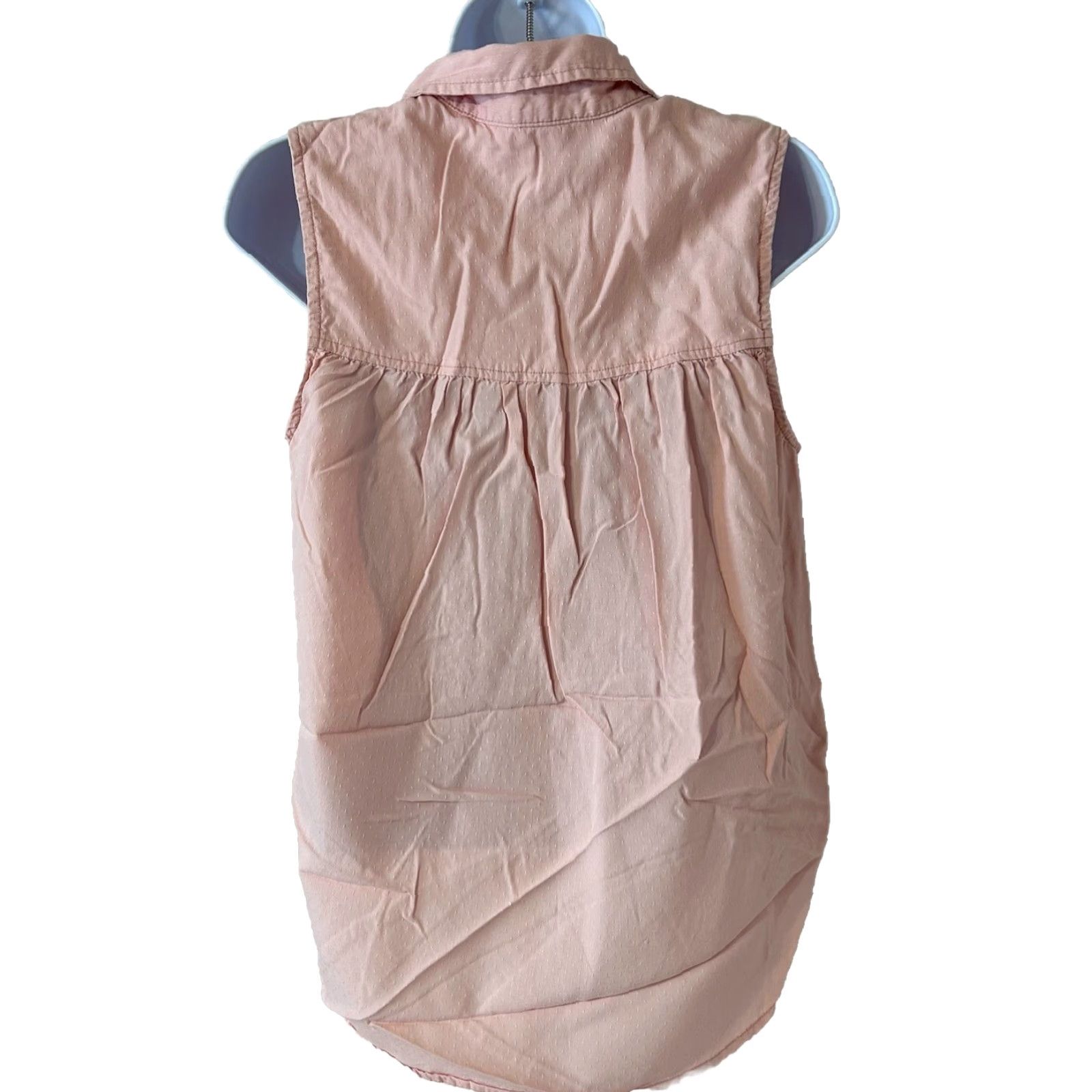 Vintage Time and Tru Blouse Top Sleeveless Women Small Pink V Neck 4 Buttons Casual Bohemian Tank Top Shirt Regular Size S Girls Womens Mens Size S / US 4 / IT 40 - 3 Thumbnail
