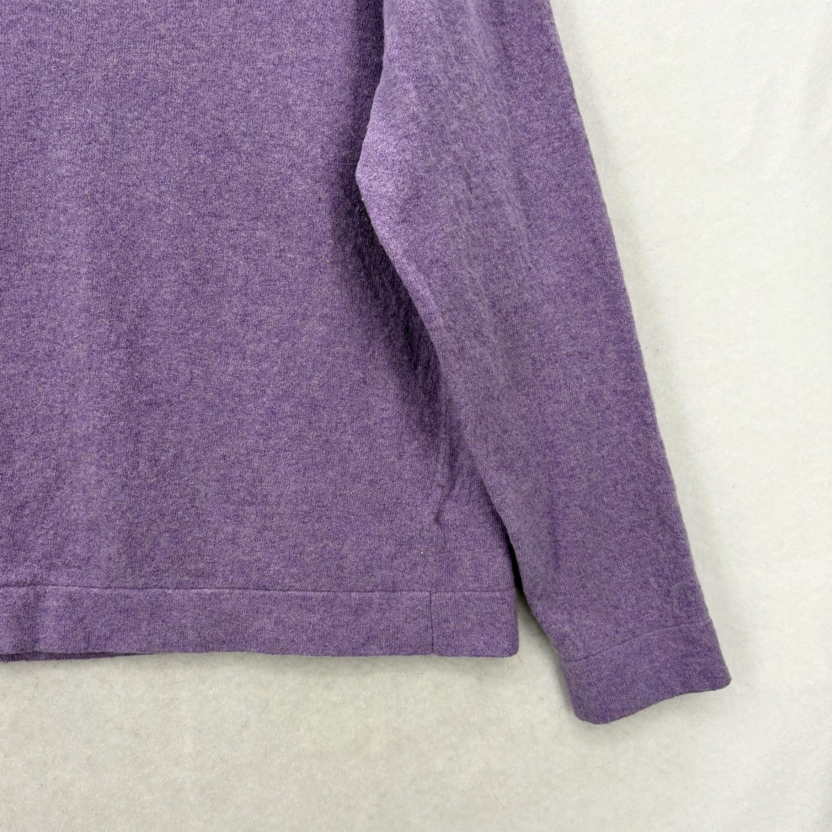 J.Crew J.CREW Sweater Womens XL Purple Knit Pullover Crew Neck Raglan Sleeves Tight-Knit Cotton Wool Polyamide Classic Casual Turtleneck? Size XL / US 12-14 / IT 48-50 - 3 Thumbnail