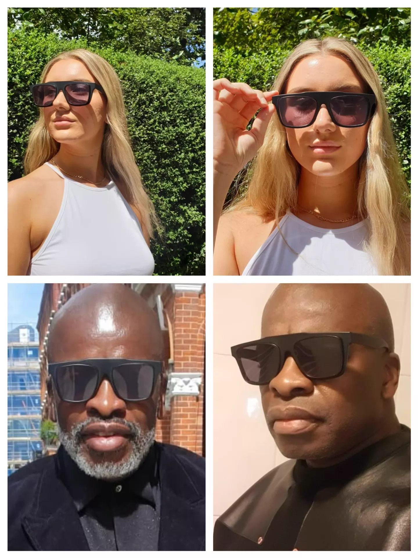 Yohji Yamamoto Yohji Yamamoto Unisex Sunglasses YY7022 Black 002 Used Size ONE SIZE - 9 Thumbnail