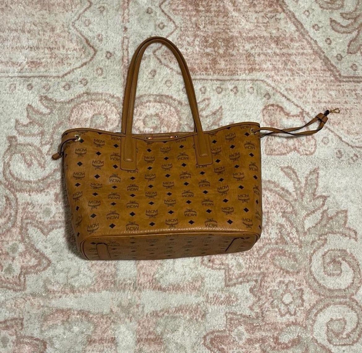 MCM MCM Liz Shopper Tote - Cognac Visetos Size ONE SIZE - 3 Thumbnail