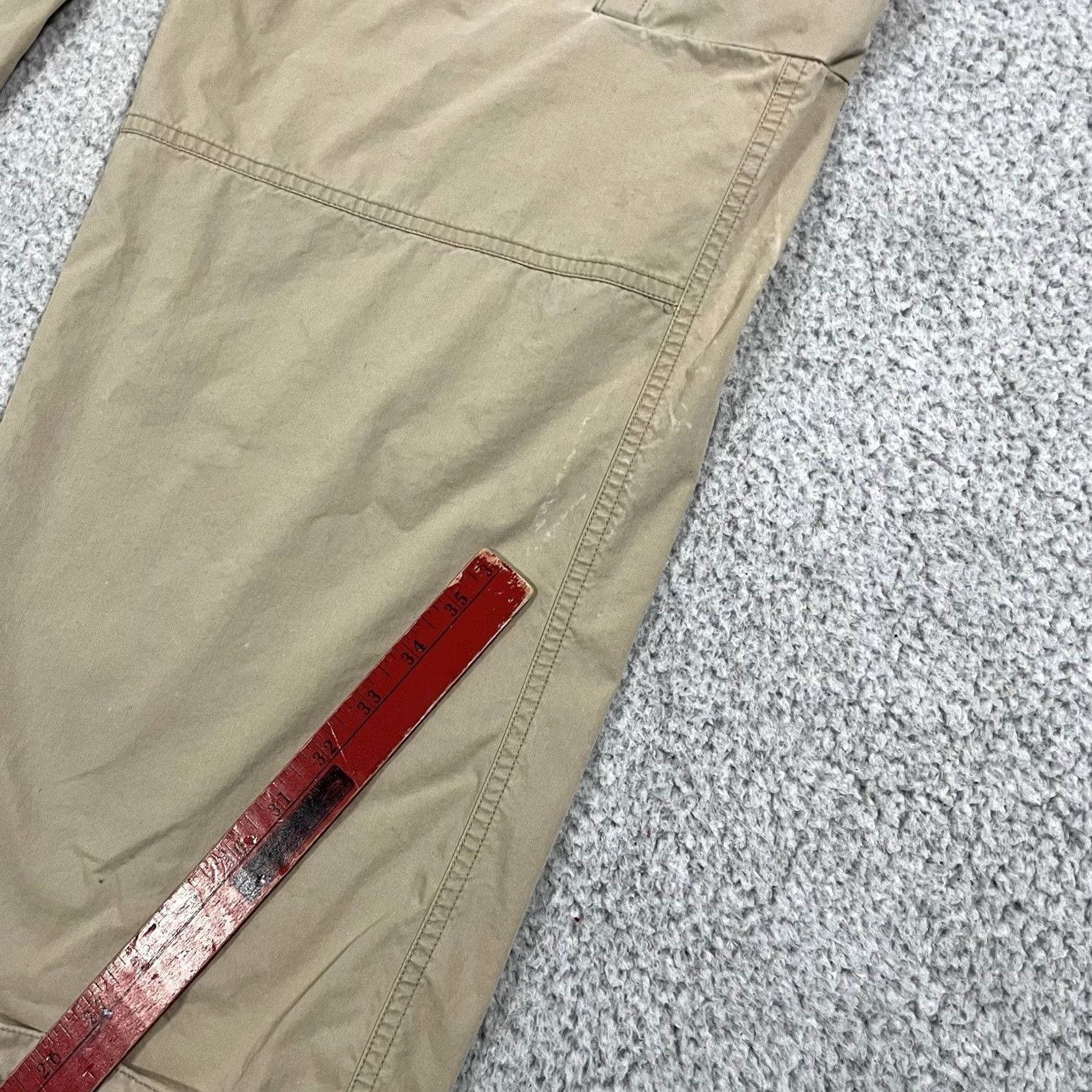 American Eagle Outfitters VINTAGE American Eagle Cargo Pants Men 34x34 Beige Paratrooper Y2K Baggy Utility Cargo Size US 34 / EU 50 - 2 Thumbnail