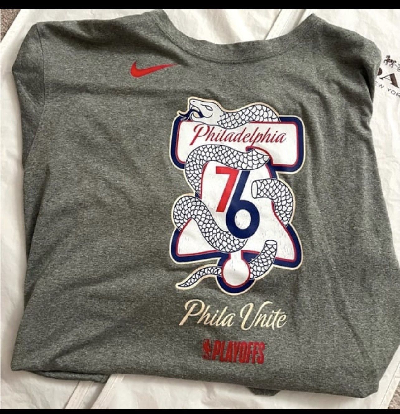 Nike Nike Tee Philadelphia 76ers NBA Playoffs Mantra Legend 2XL Size US XXL / EU 58 / 5 - 3 Thumbnail