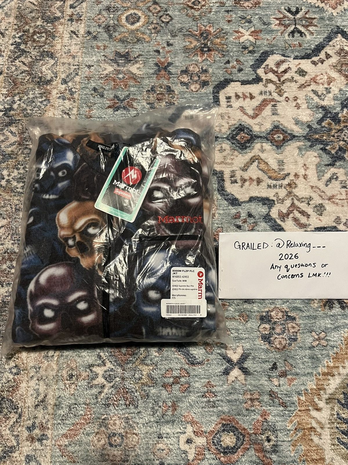 Supreme Supreme Marmot Fleece Jacket “ Multicolor” Size ONE SIZE - 1 Thumbnail