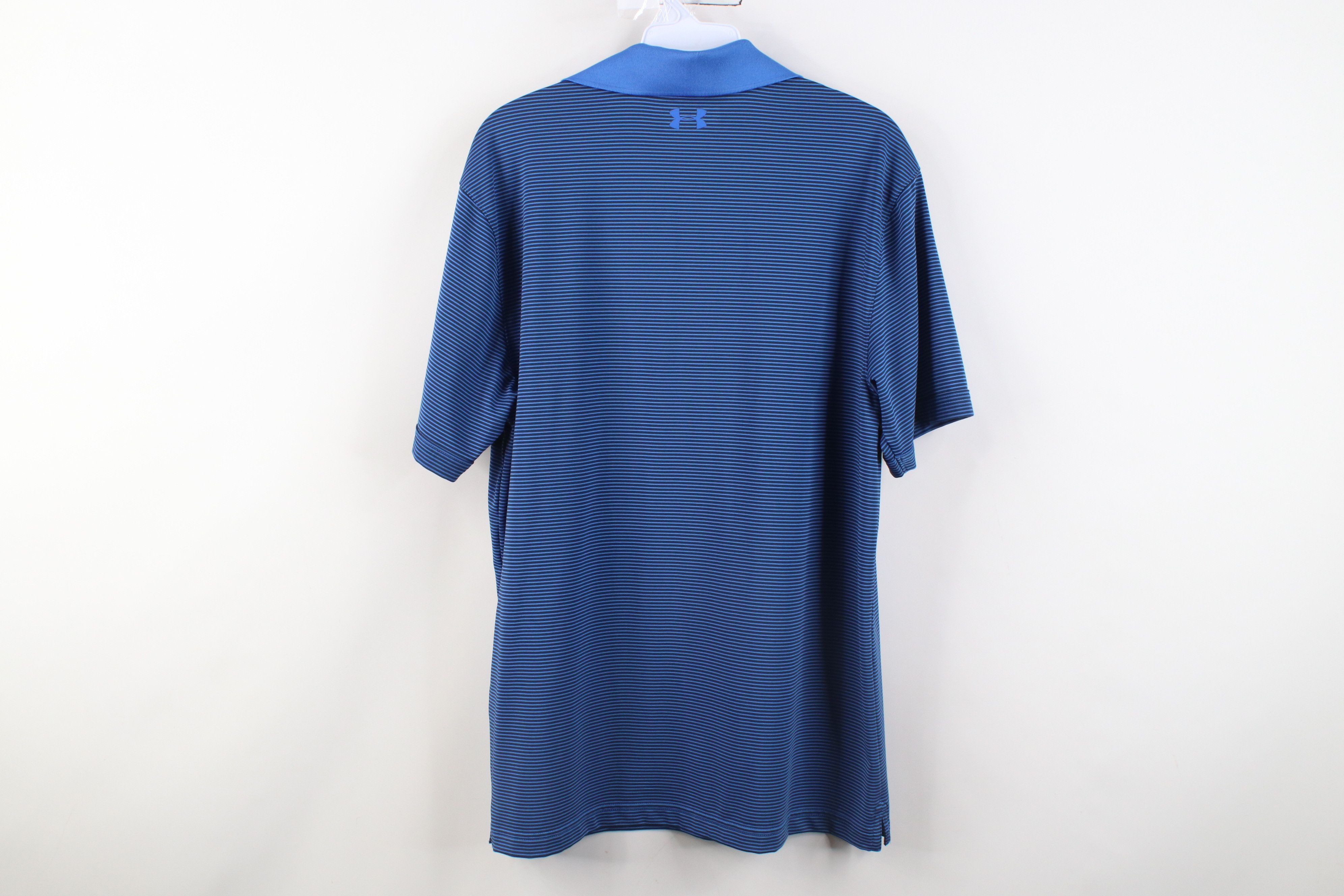 Under Armour Under Armour Loose Fit Striped Collared Golf Polo Shirt Size US M / EU 48-50 / 2 - 10 Thumbnail
