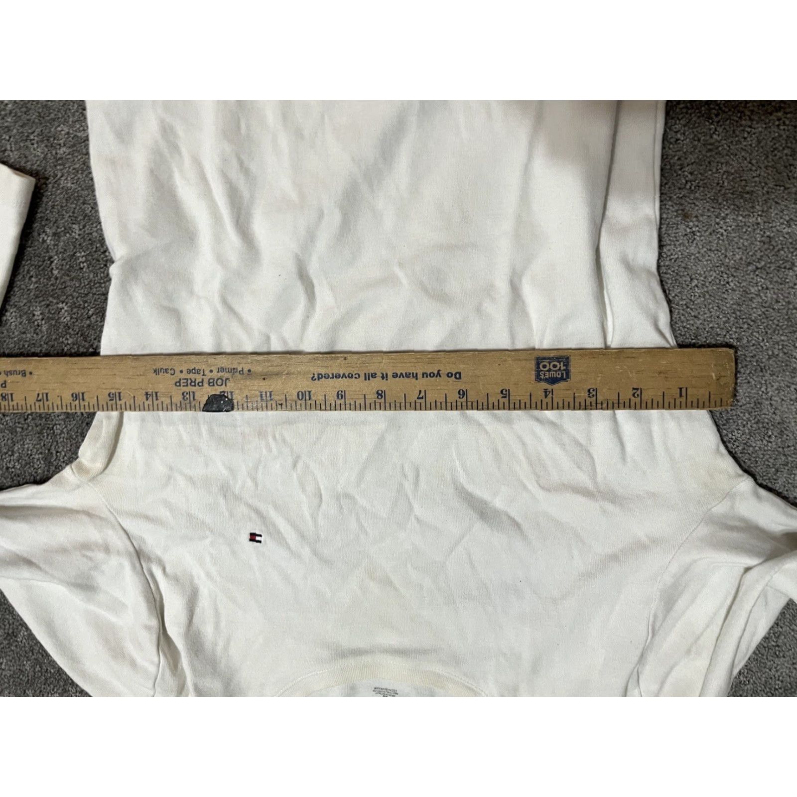 Tommy Hilfiger Tommy Hilfiger Sweater Women Large White Knit Pullover Crew Neck Long Sleeve 100% Cotton Womens Size L / US 10 / IT 46 - 4 Thumbnail