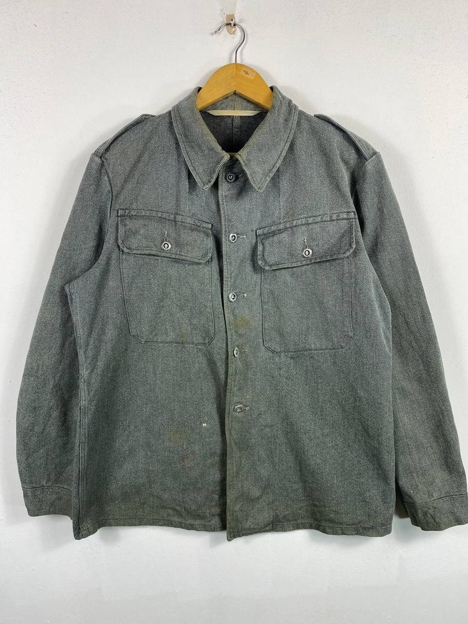 Vintage vintage military denim jacket selvedge nice design Size US L / EU 52-54 / 3 - 1 Thumbnail
