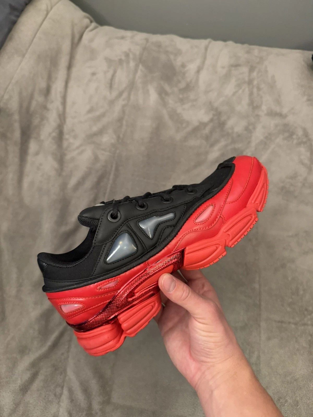 Raf Simons Adidas Raf Simons Ozweego 3 Black Scarlet Red 10 DA8775 Size US 10 / EU 43 - 8 Thumbnail